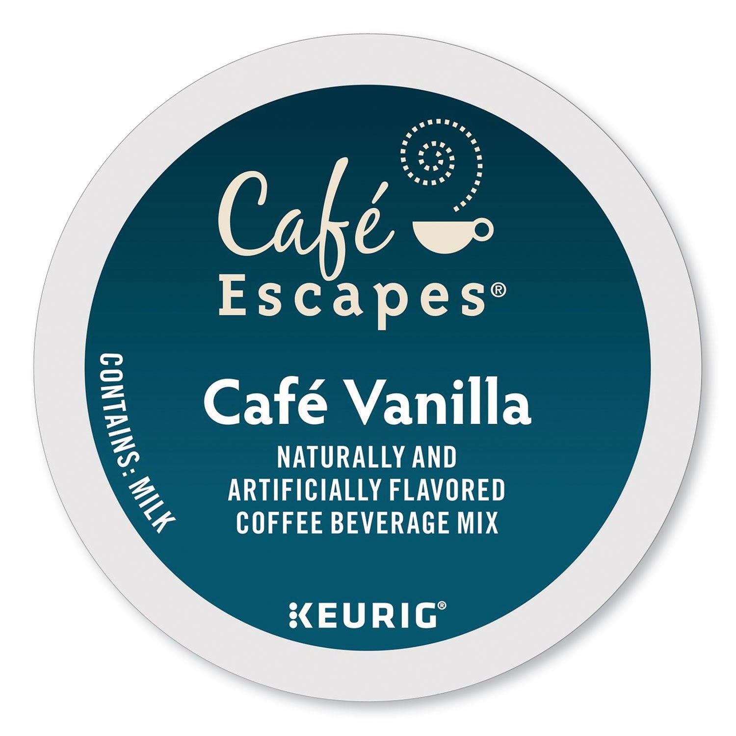 Café Escapes® Cafe Vanilla K-Cups, 24/box