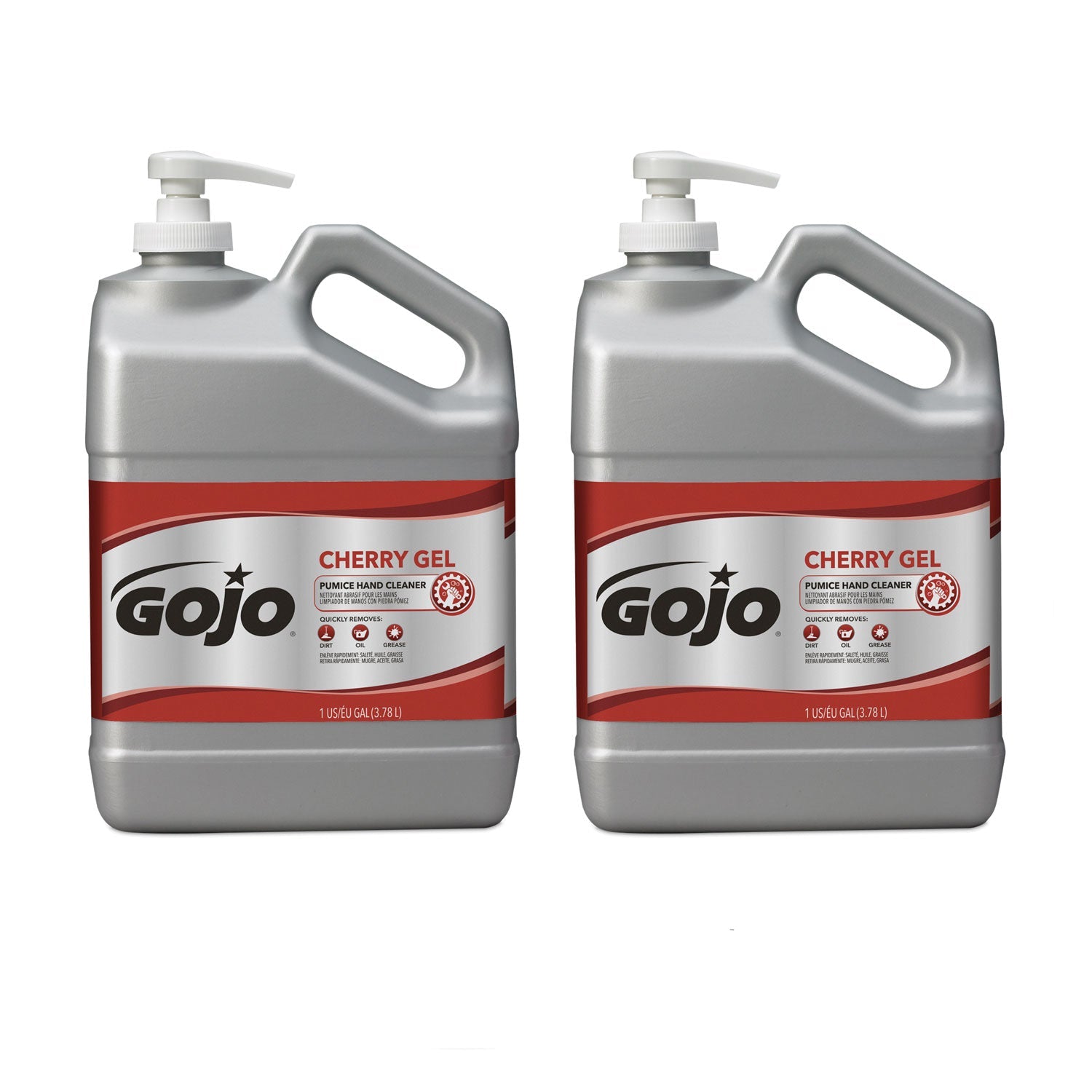 GOJO® Cherry Gel Pumice Hand Cleaner, Cherry Scent, 1 gal, 2/Carton