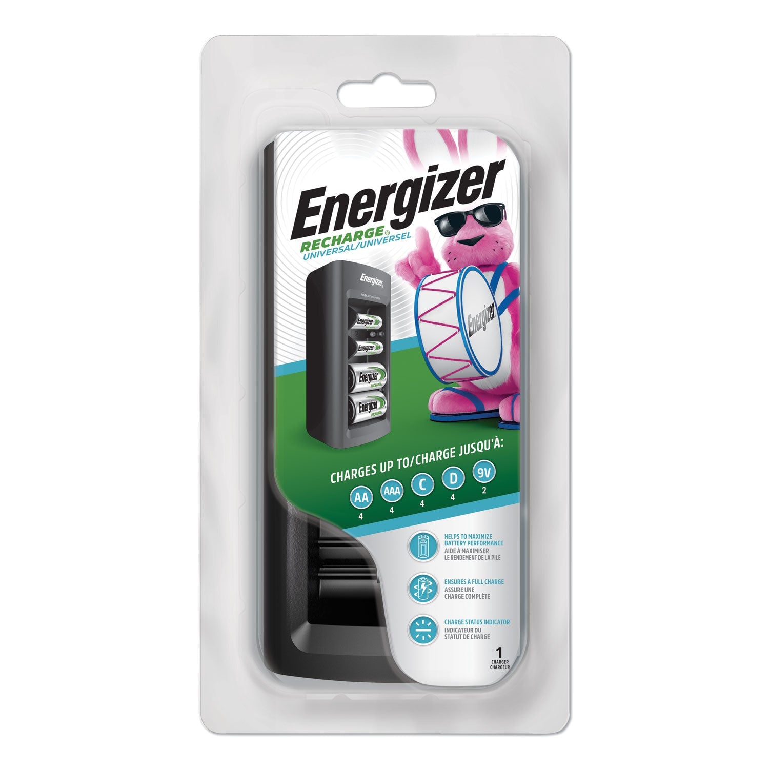 Family Battery Charger | For AA, AAA, C, D, 9V