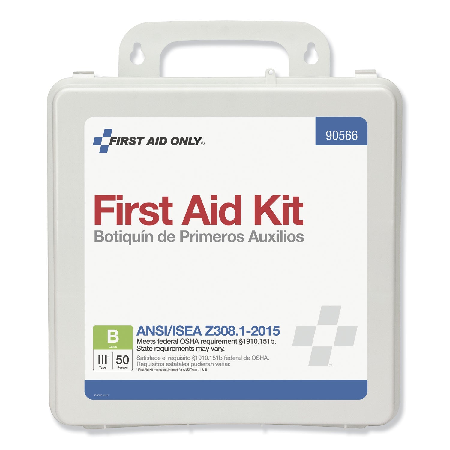 First Aid Only™ Bulk First Aid Kit for 50 People, 199 Pieces, Plastic Case - Bloom Skins