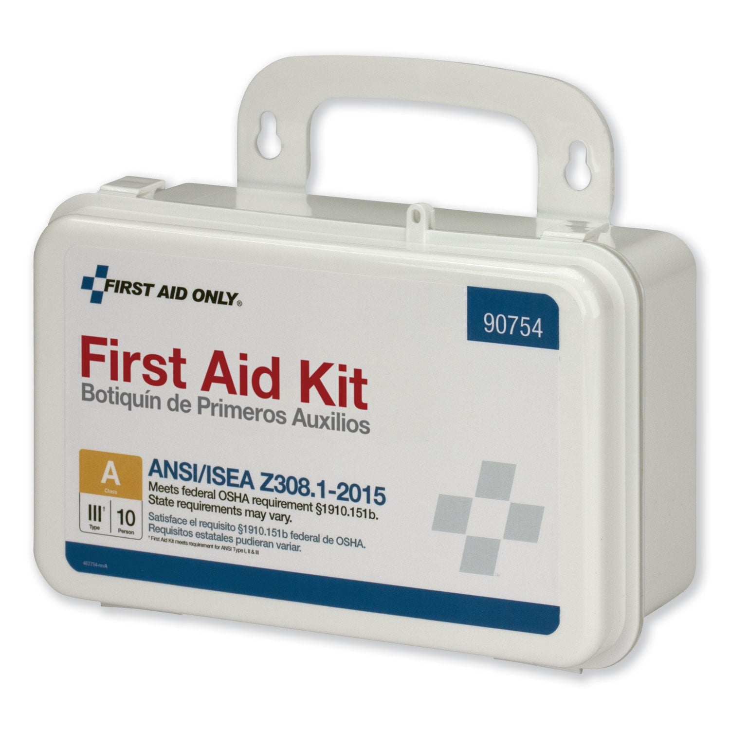 First Aid Only™ Ansi Class A 10 Person First Aid Kit, 71 Pieces, Plastic Case - Bloom Skins