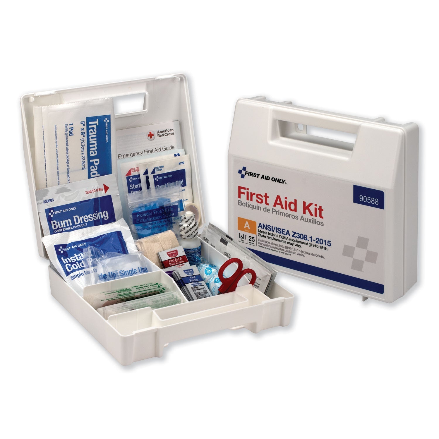 First Aid Kit | 25-Person 89-Piece Plastic Case