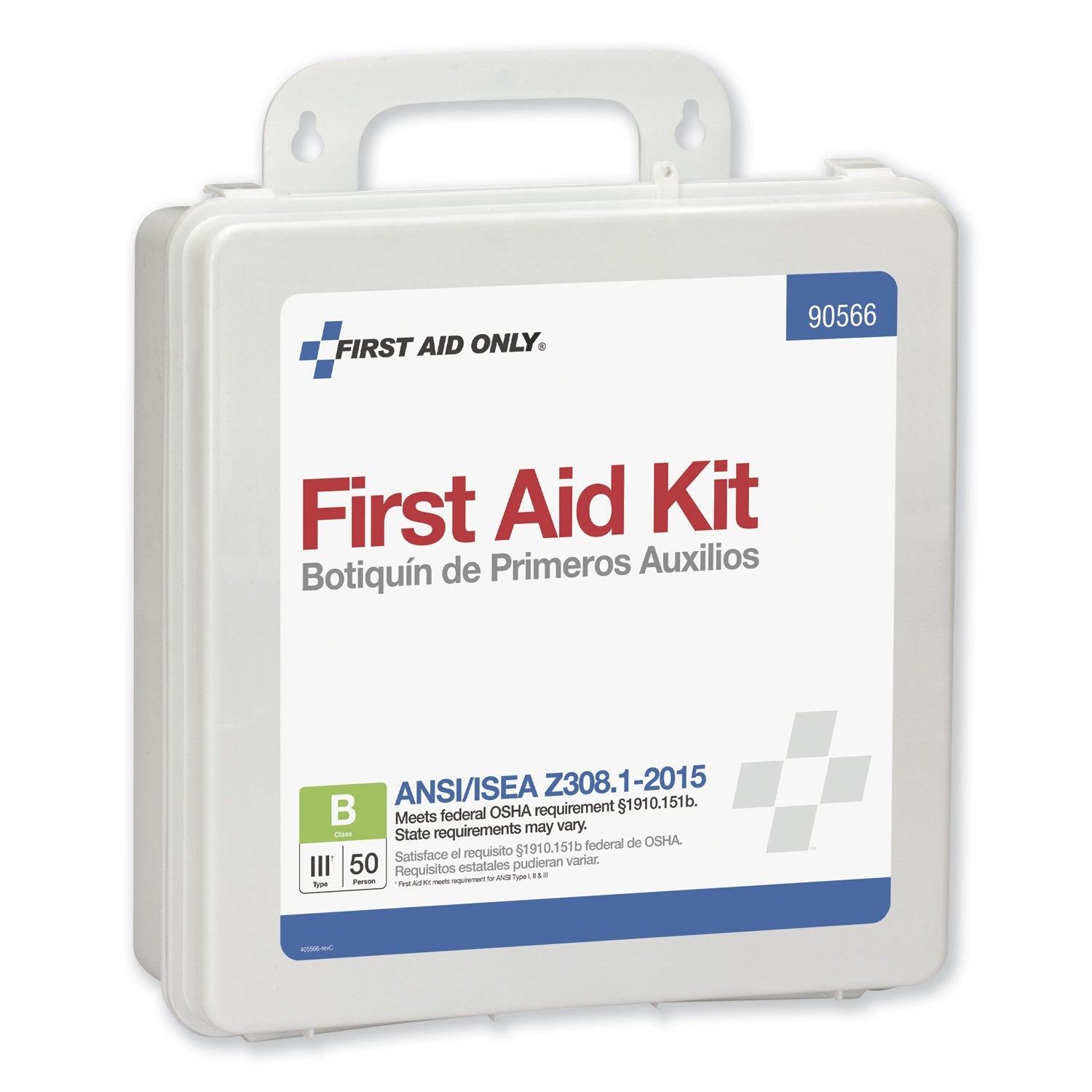 First Aid Only™ Bulk First Aid Kit for 50 People, 199 Pieces, Plastic Case - Bloom Skins