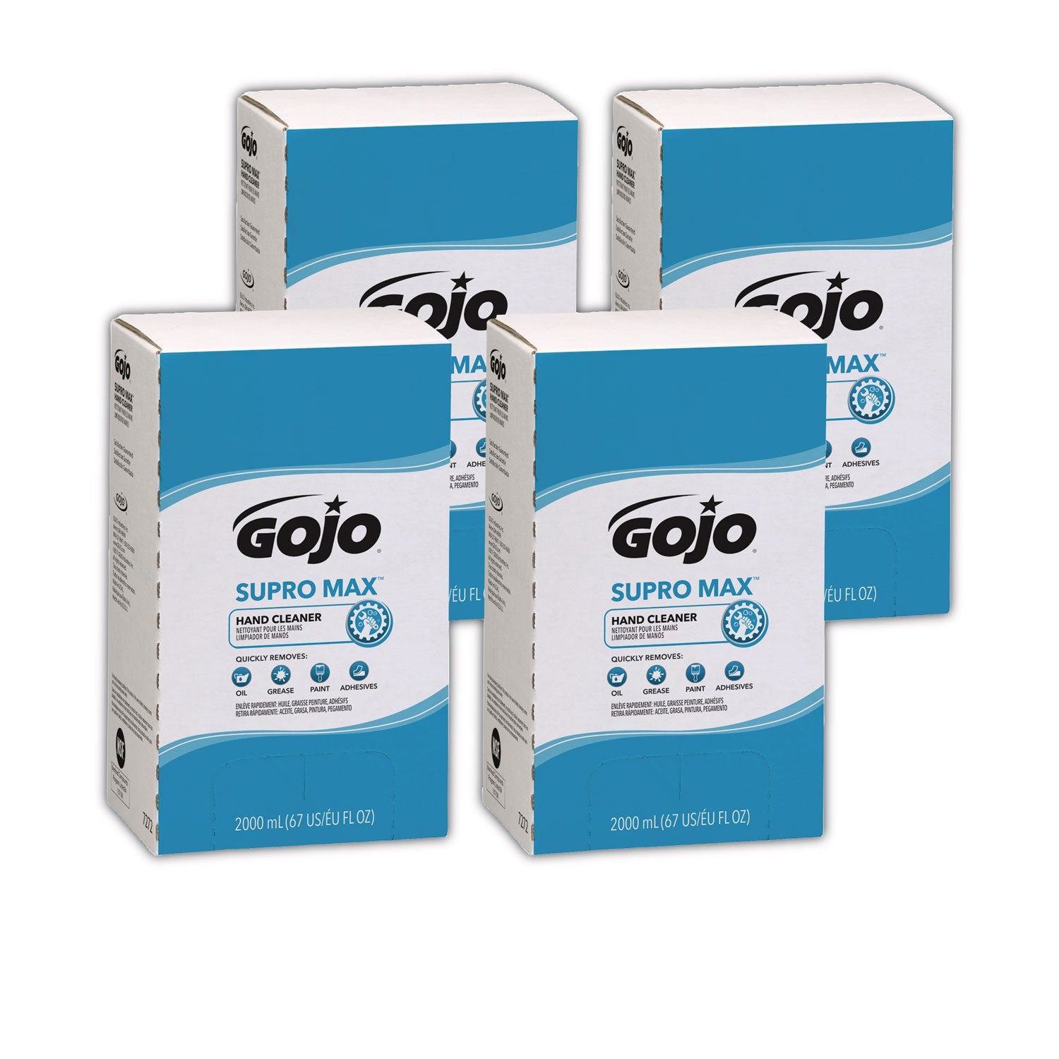 GOJO® SUPRO MAX Hand Cleaner Refill, Unscented, 2,000 mL, 4/Carton