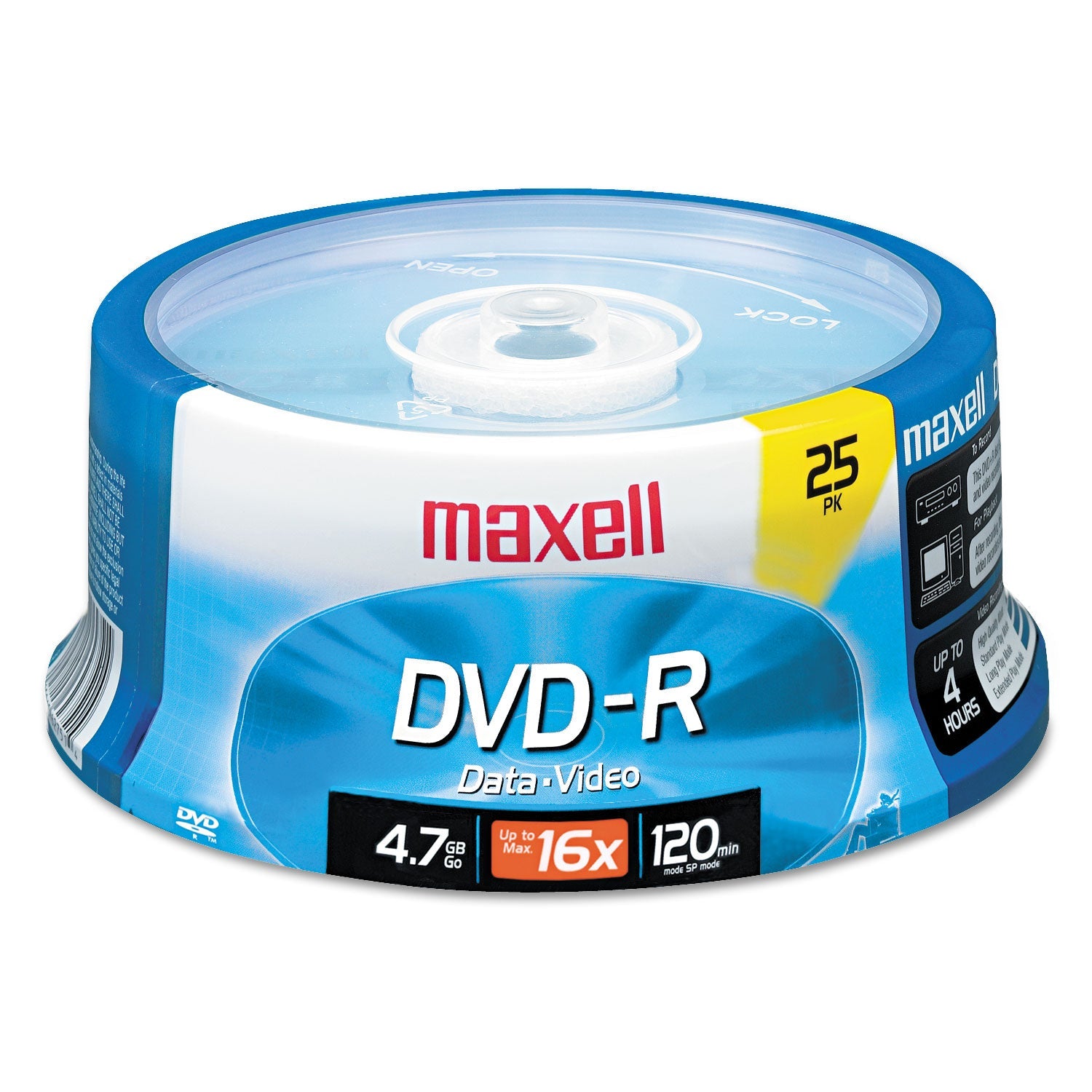 Maxell DVD-R Recordable Disc | 4.7 GB Gold 25/Pack