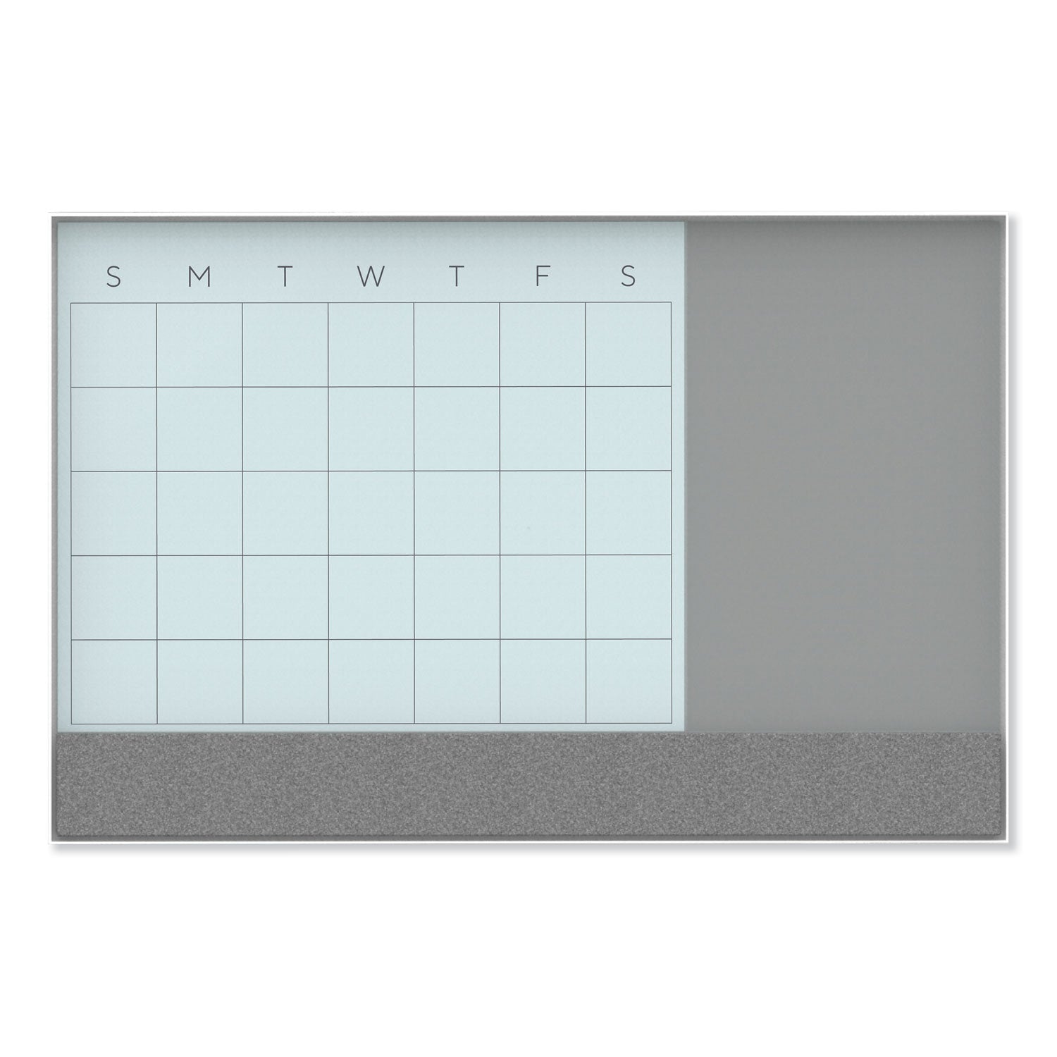 3N1 Magnetic Glass Dry Erase Combo Board