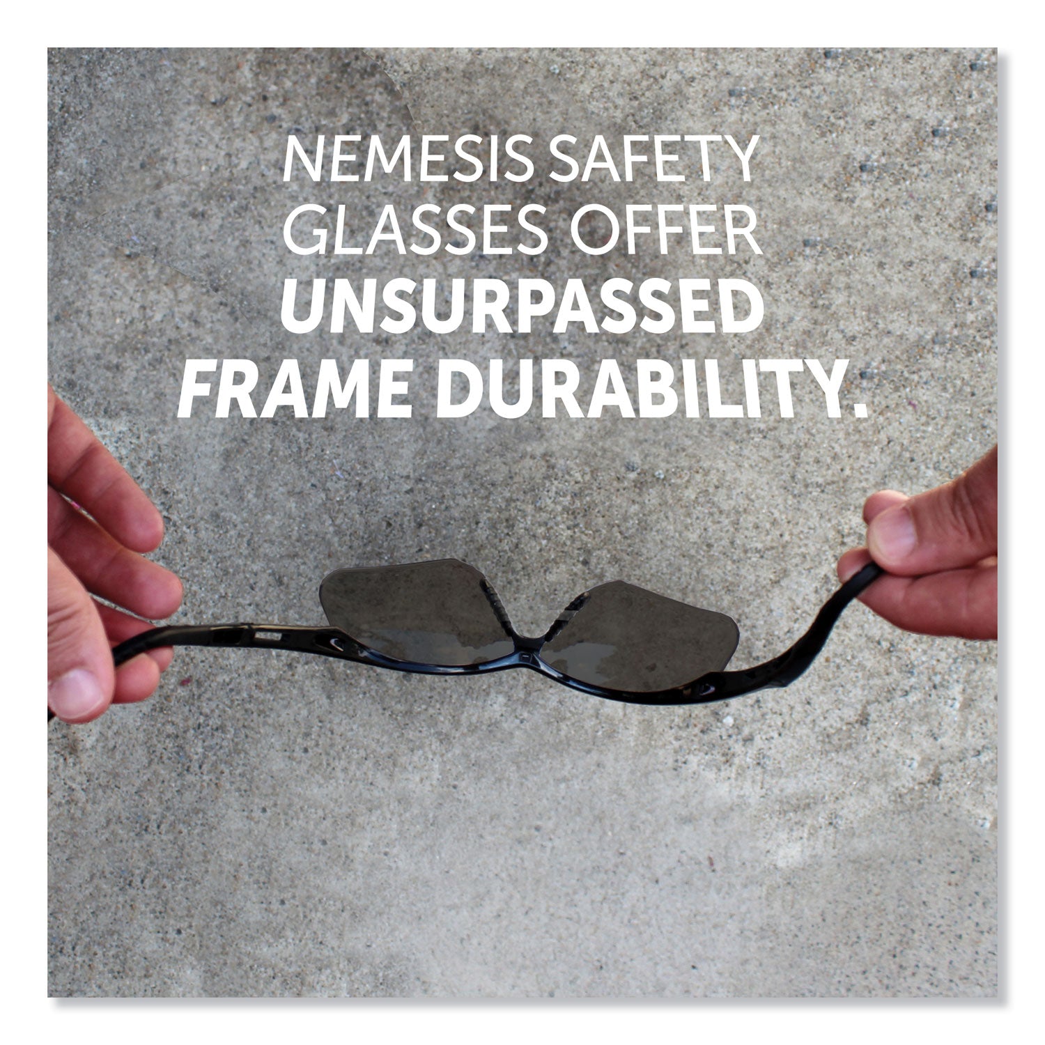 KleenGuard™ V30 Nemesis Safety Glasses, Black Frame, Smoke Lens - Bloom Skins