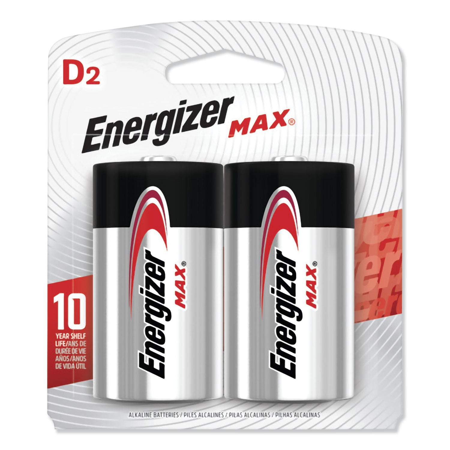 Max Alkaline D Batteries | 1.5V 2-Pack