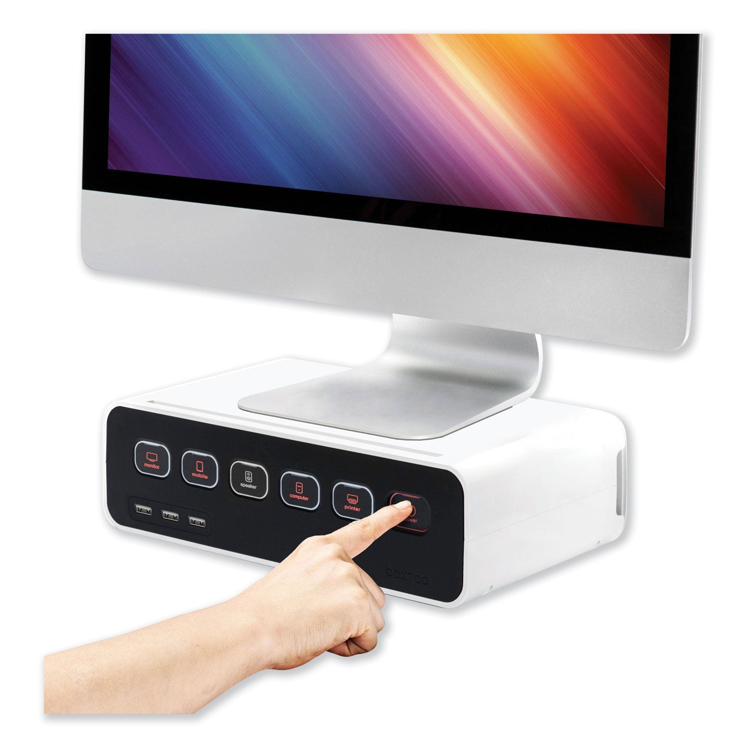 Cable Management Power Hub | 5 Outlets, 3 USB