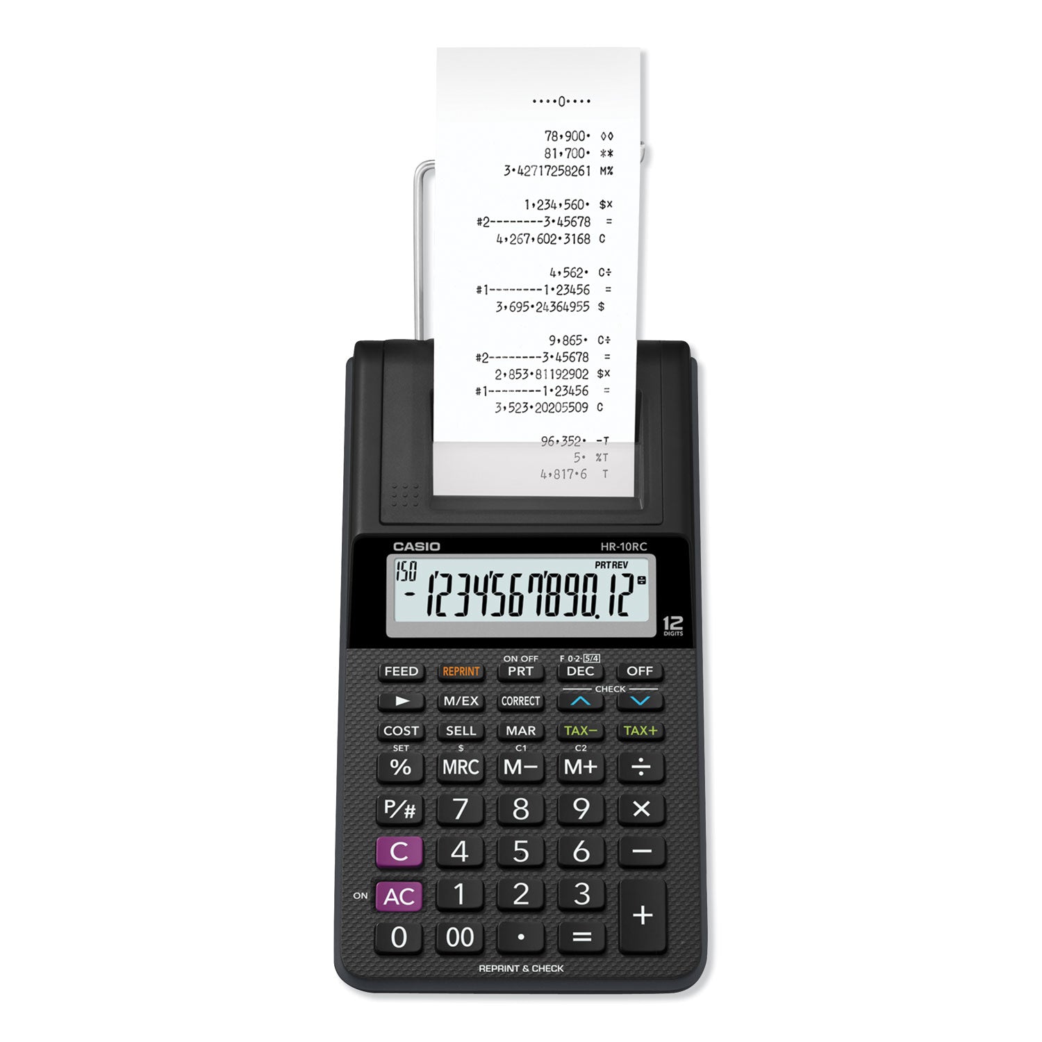 Casio HR-10RC Printing Calculator | Handheld