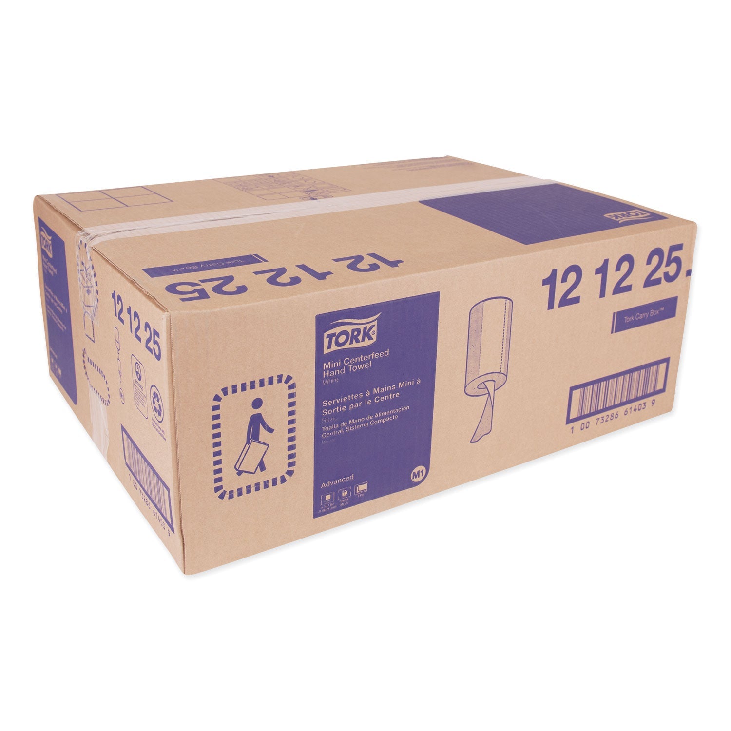 Tork® Advanced Soft Mini Centerfeed Hand Towel, 2-Ply, 8.3 x 11.8, 266/Roll, 12 Rolls/Carton