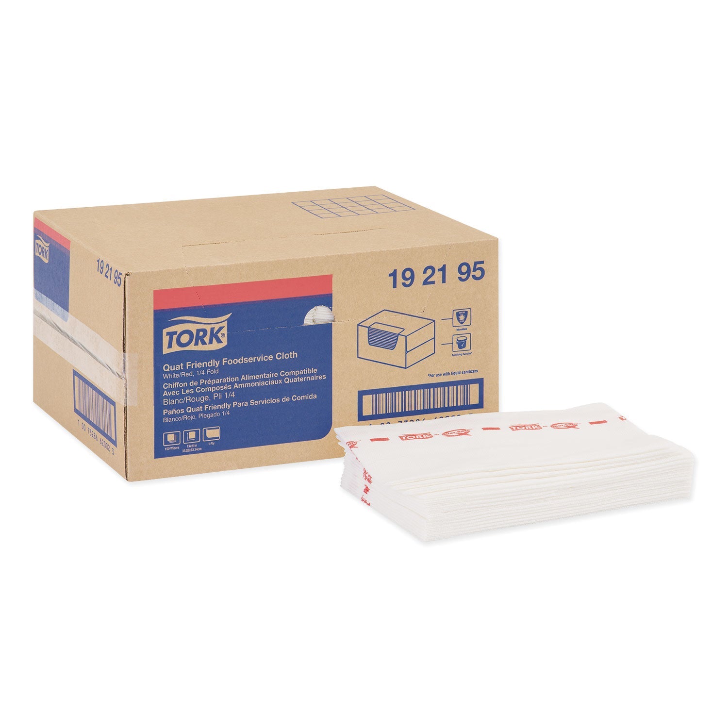Tork® Foodservice Cloth, 13 x 21, White, 150/Carton