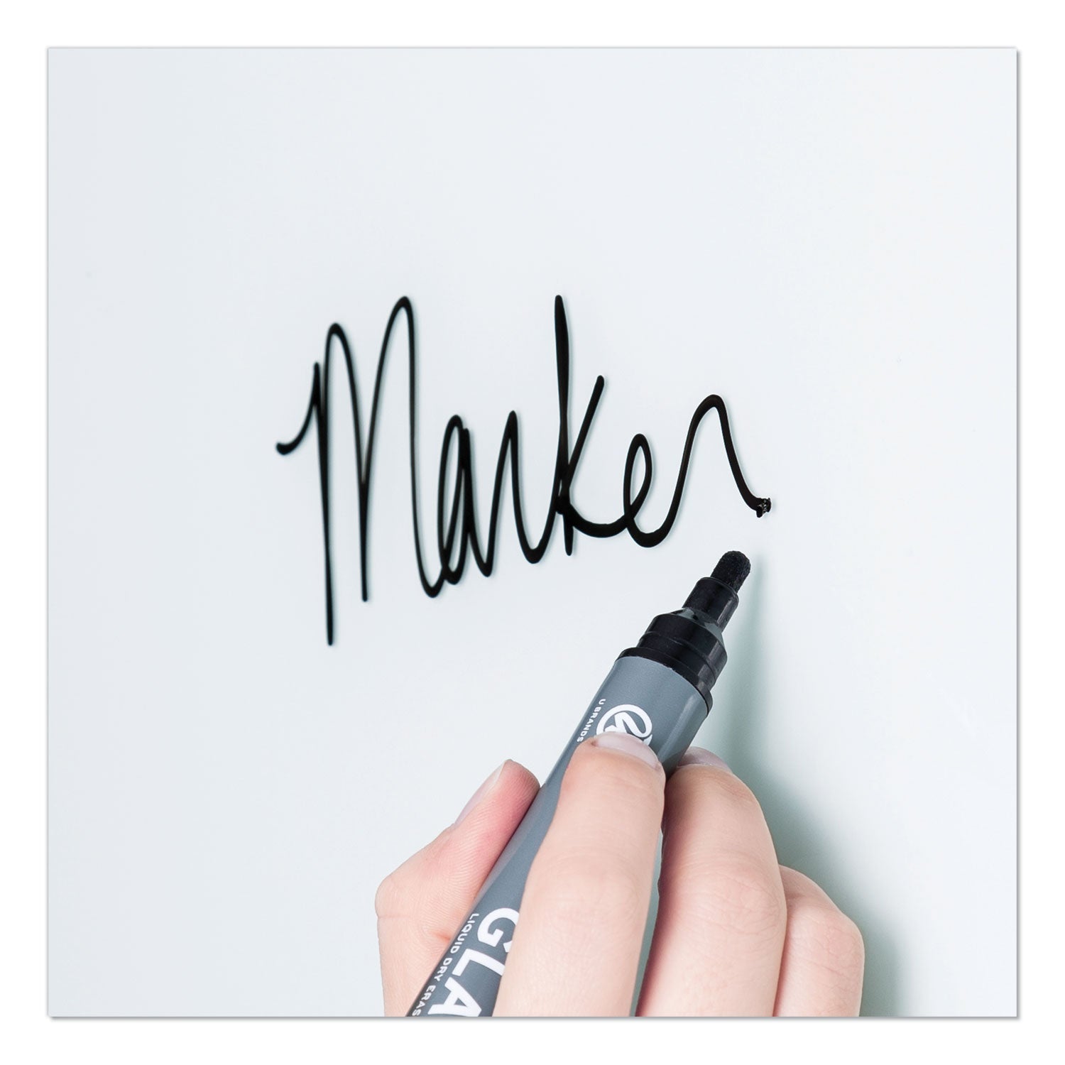 U Brands Magnetic Glass Dry Erase Board Value Pack, 48" x 36" (Actual Size: 47" x 35"), Frosted White Surface