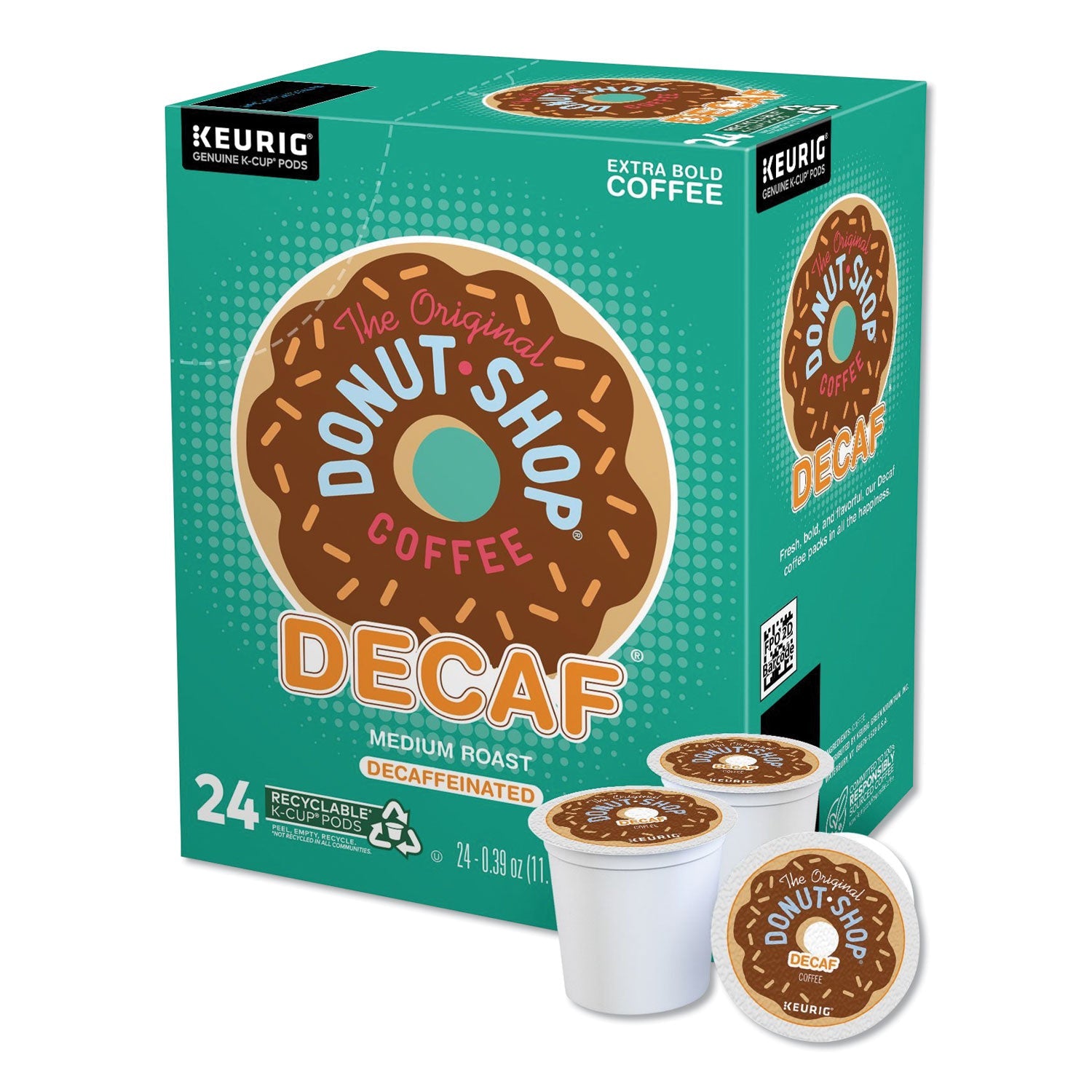 Donut Shop Decaf Coffee K-Cups | 24/Box