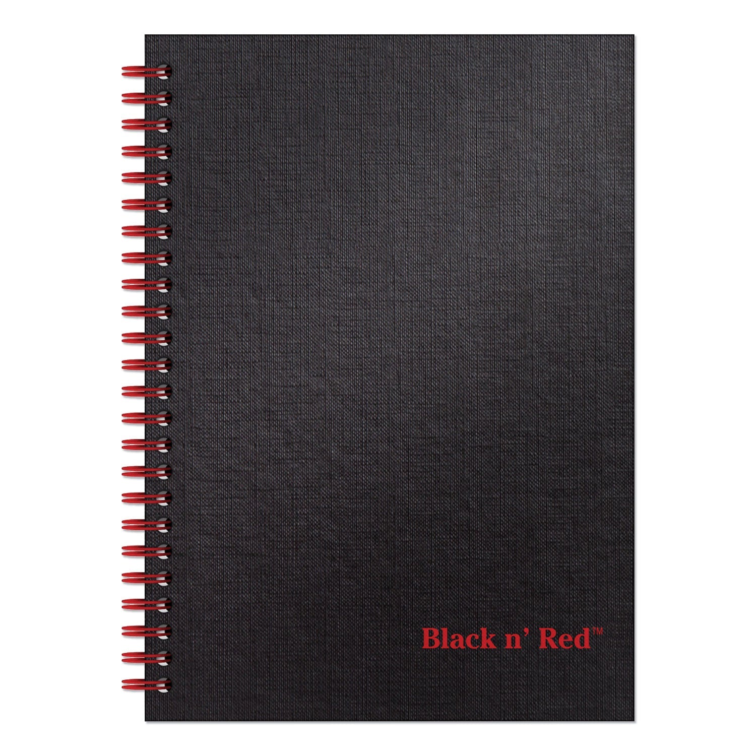 Black n' Red™ Hardcover Twinwire Notebooks, SCRIBZEE Compatible, 1-Subject, Wide/Legal Rule, Black Cover, (70) 8.25 x 5.88 Sheets
