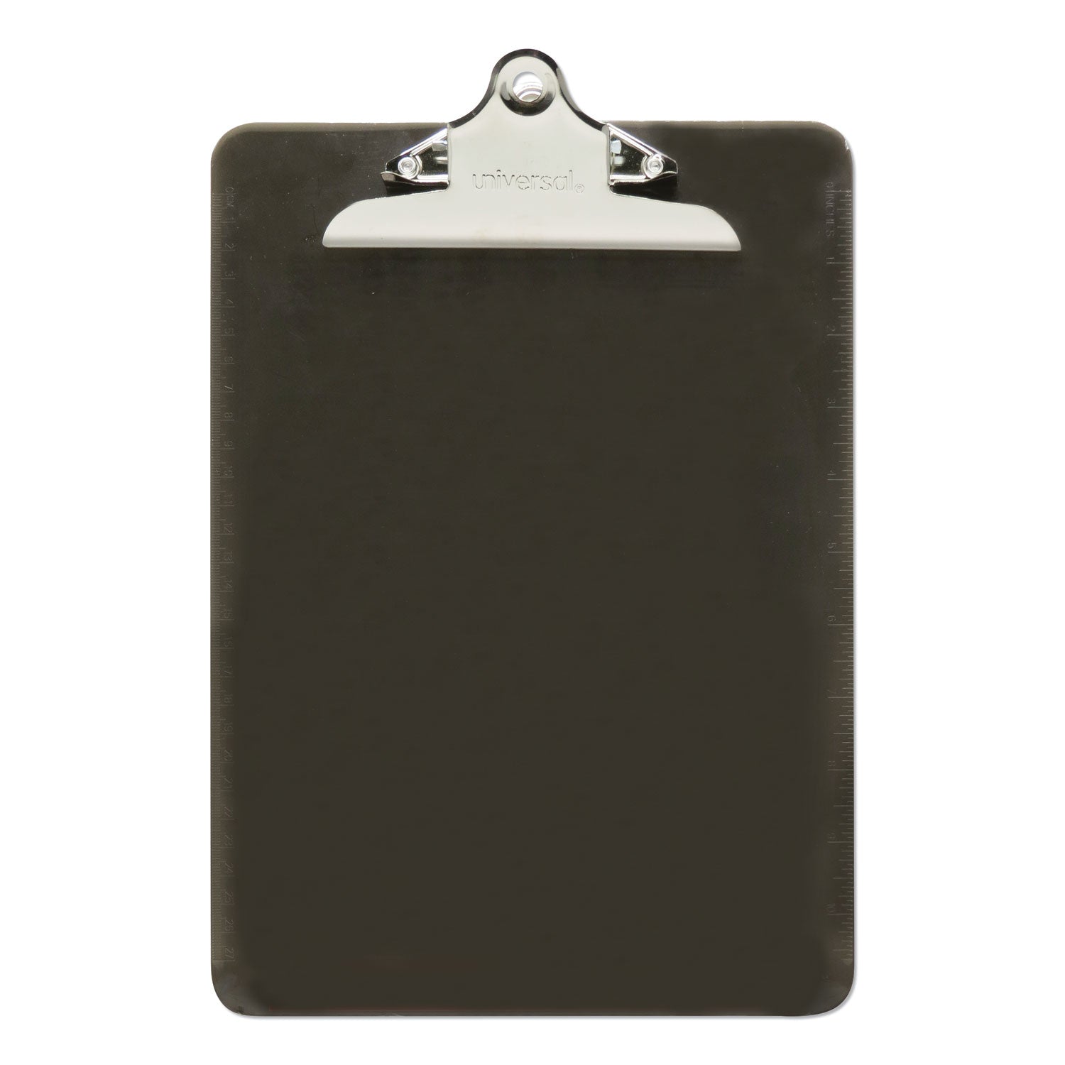 Plastic Clipboard with High Capacity Clip | Black