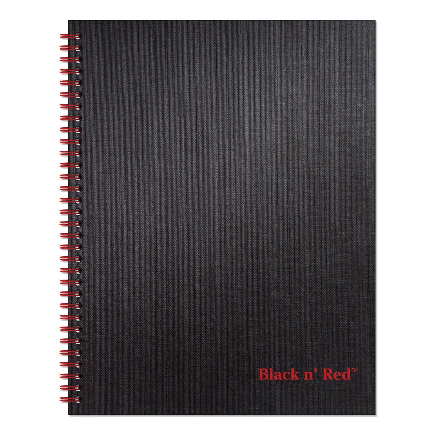 Black n' Red™ Hardcover Twinwire Notebooks, SCRIBZEE Compatible, 1-Subject, Wide/Legal Rule, Black Cover, (70) 11 x 8.5 Sheets