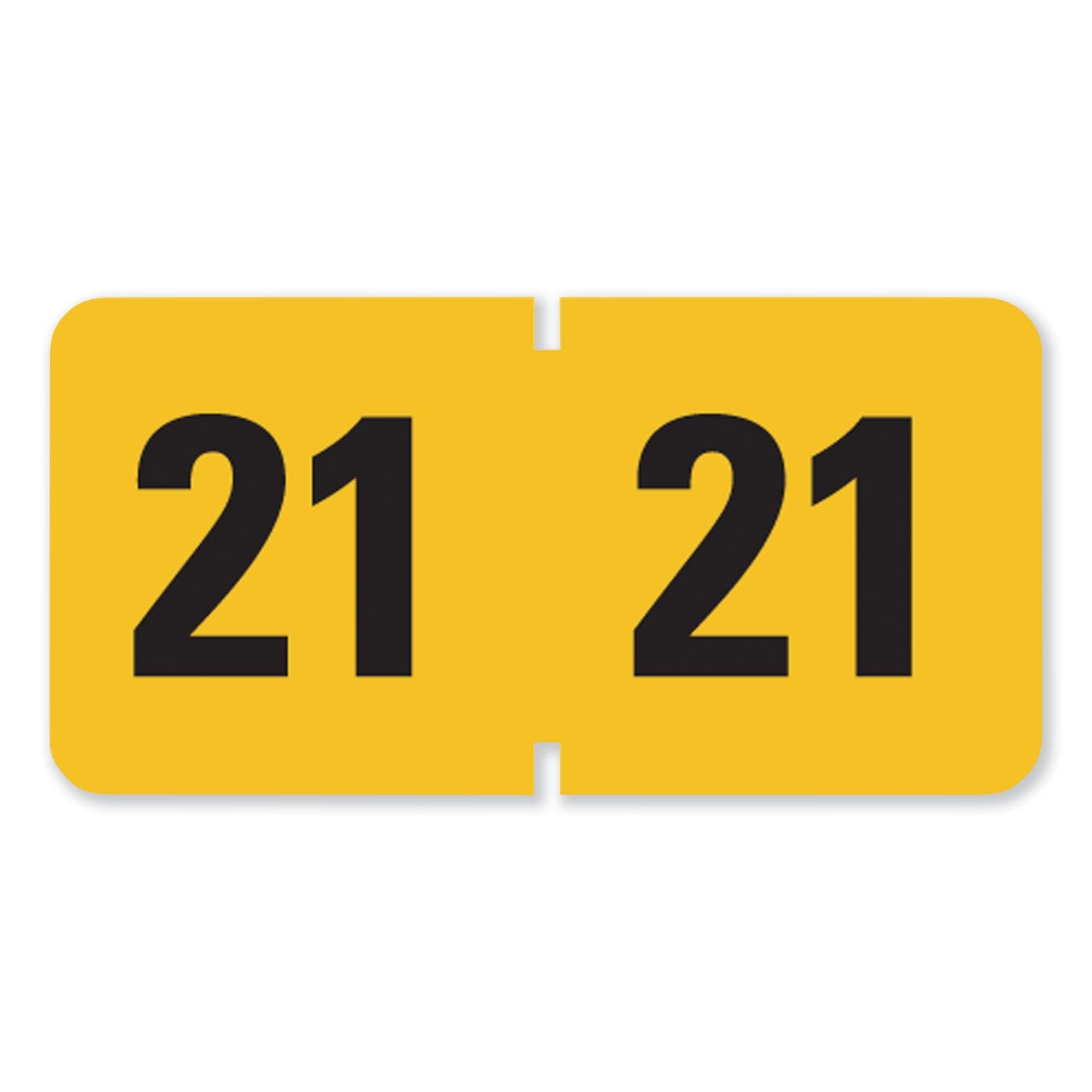 Year 2021 End Tab Folder Labels | 500 Labels/Roll