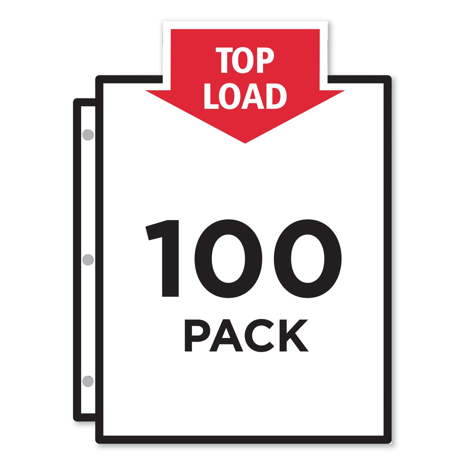 Avery® Top-Load Sheet Protector, Economy Gauge, Letter, Clear, 100/box