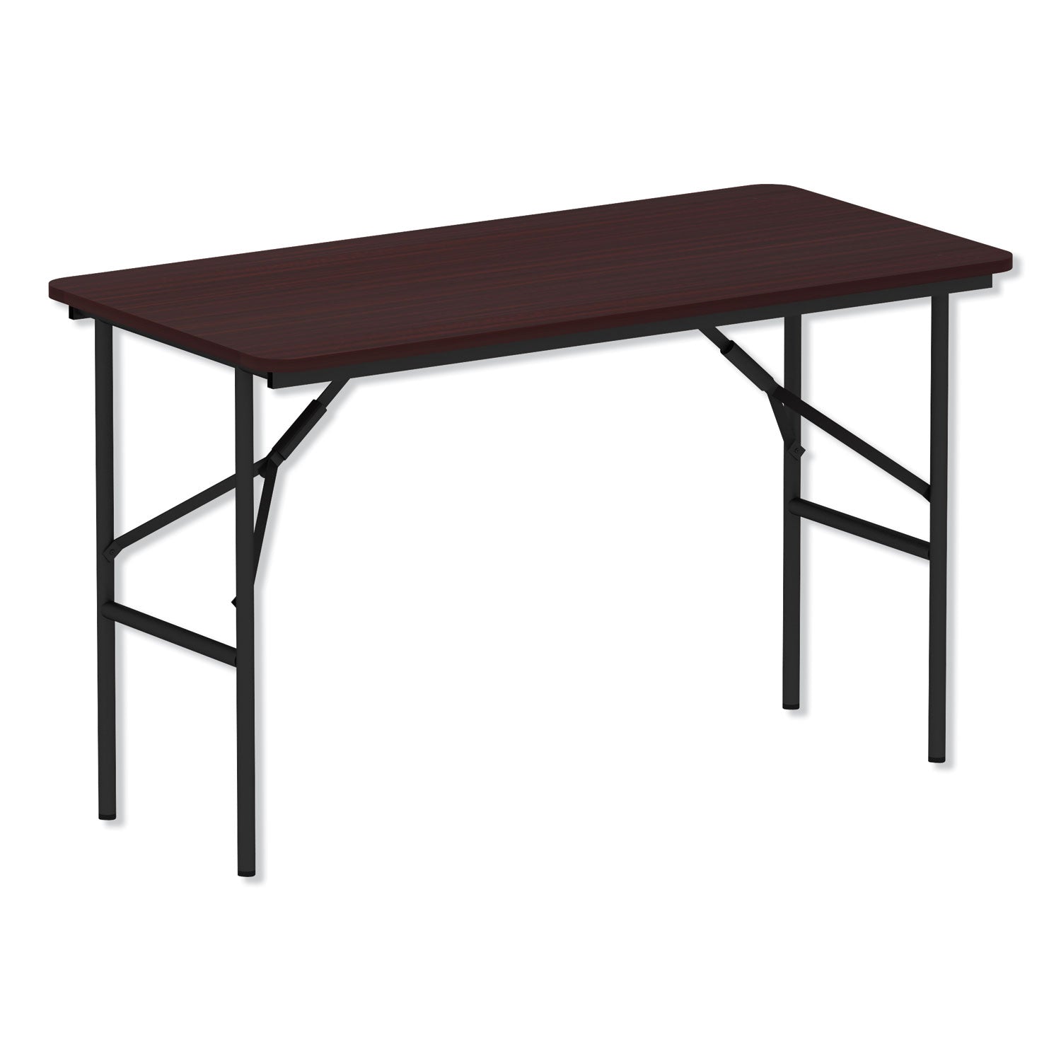 Wood Folding Table | 48" Rectangular | Mahogany