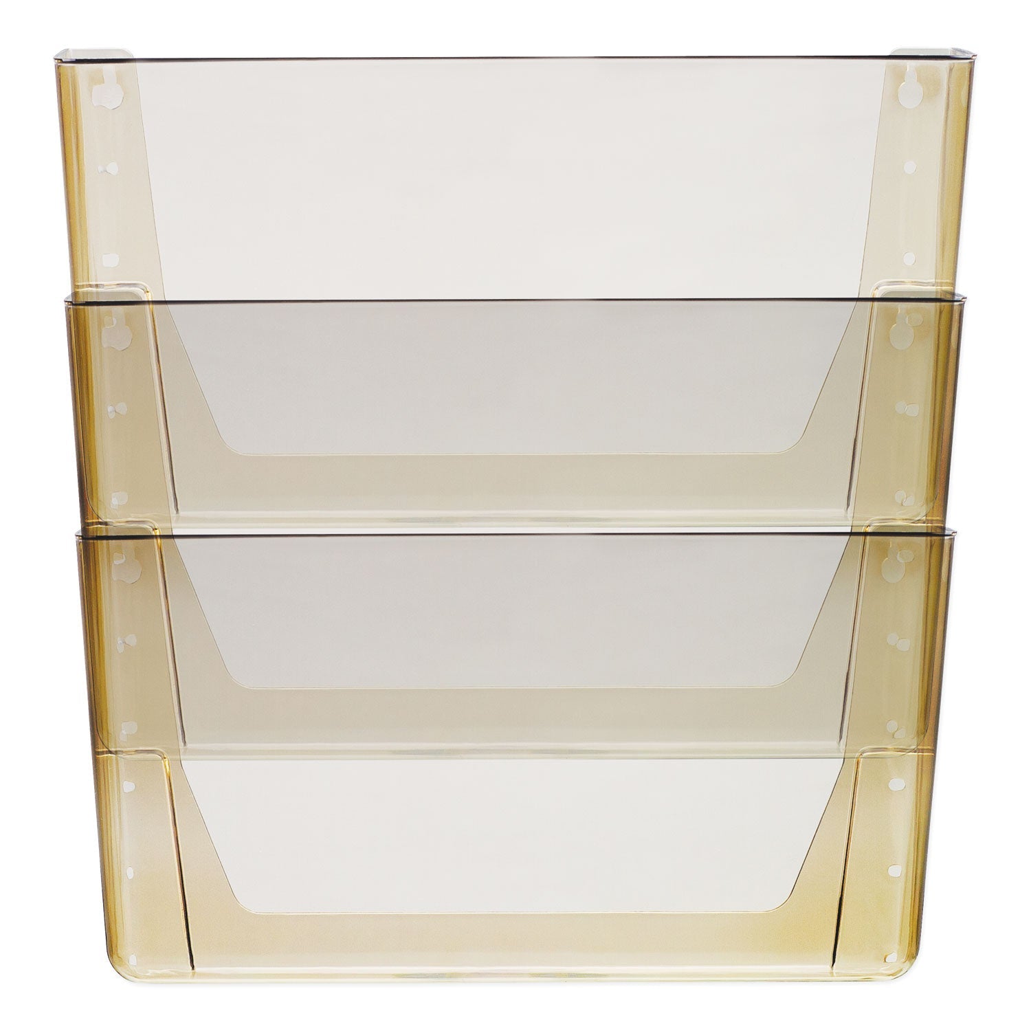 Wall File | Storex 3 Sections | Letter, Smoke