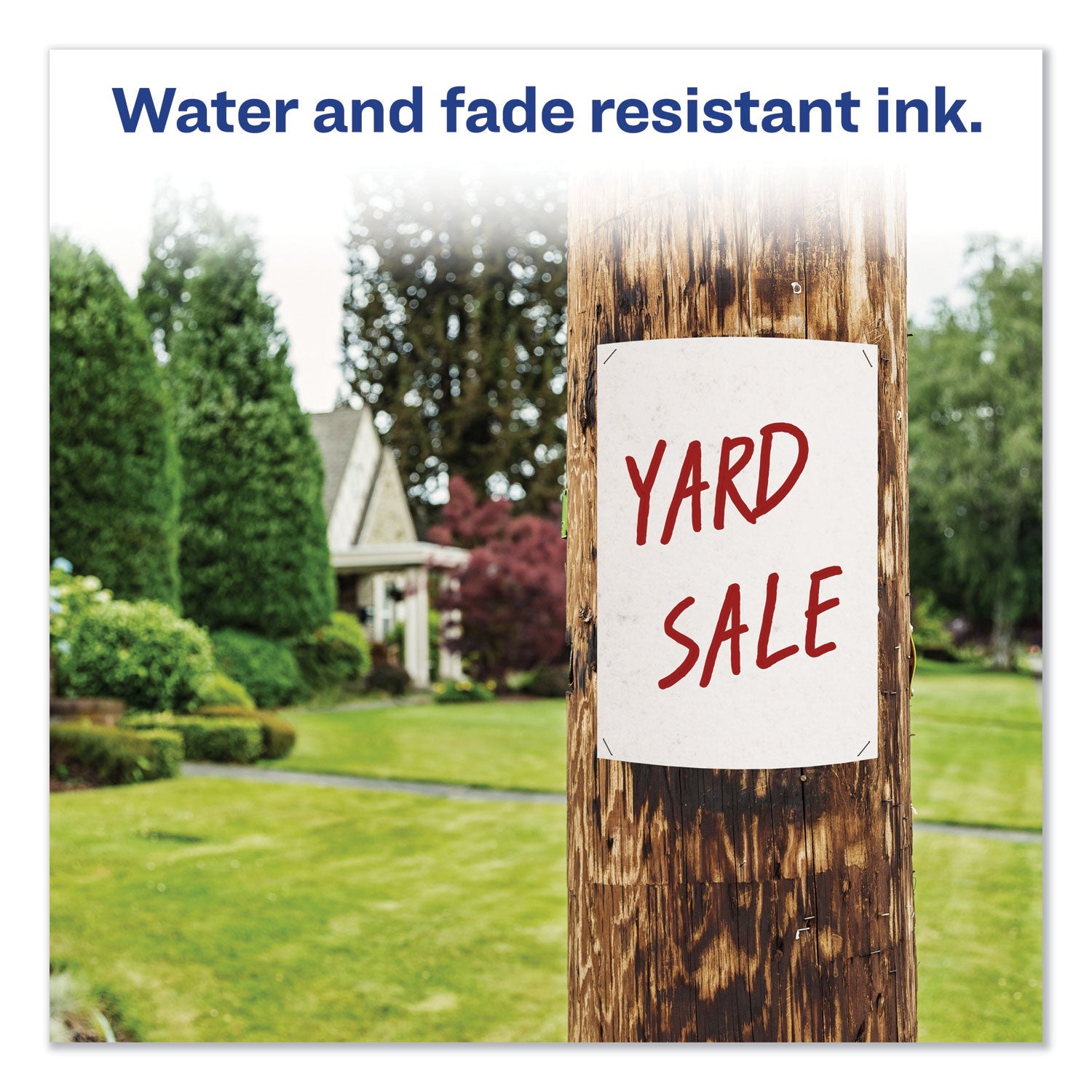 Avery® Marks A Lot Large Desk-Style Permanent Marker, Broad Chisel Tip, Red, Dozen (8887)