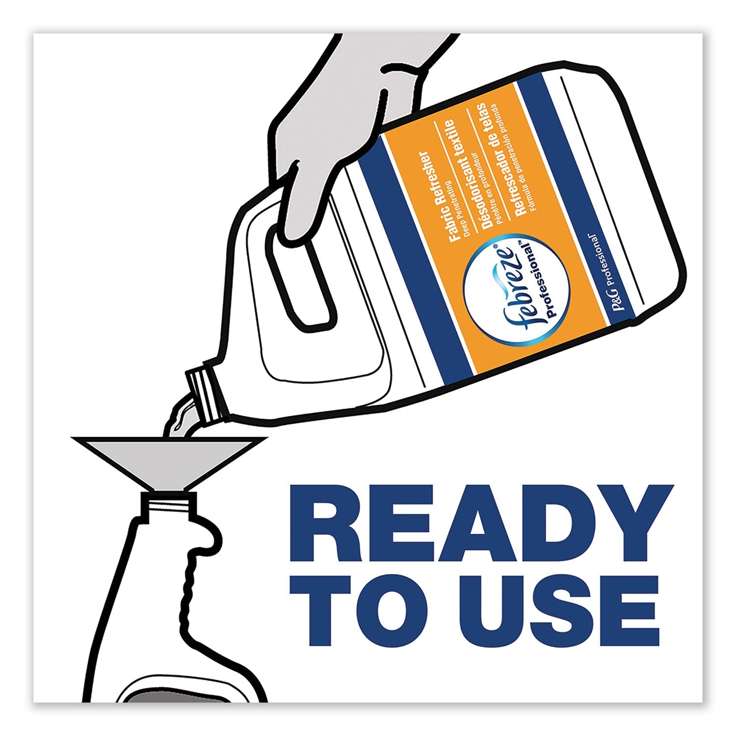 Febreze® Professional Deep Penetrating Fabric Refresher, Fresh Clean, 1 Gal Bottle, 3/carton