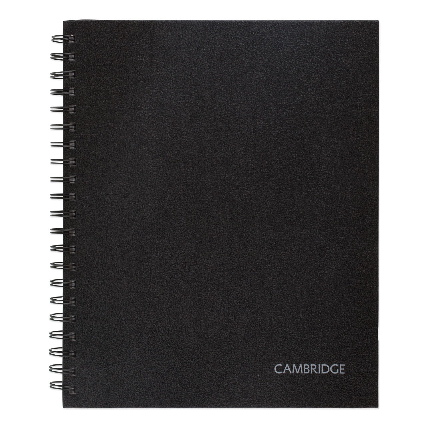 Cambridge® Limited Hardbound Notebook with Pocket, 1-Subject, Wide/Legal Rule, Black Cover, (96) 11 x 8.5 Sheets