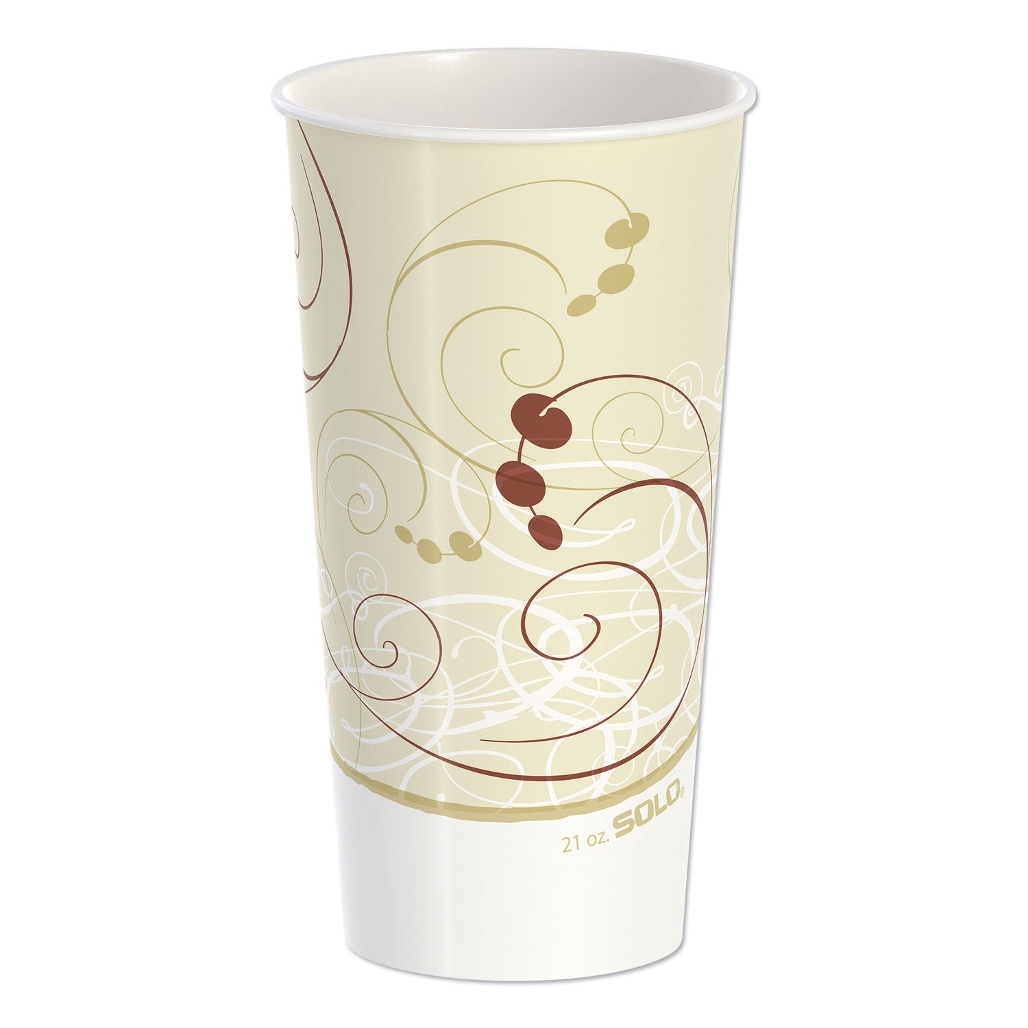 SOLO® Double Sided Poly Paper Cold Cups, 21 oz, Symphony Design, 50/Pack, 20 Packs/Carton