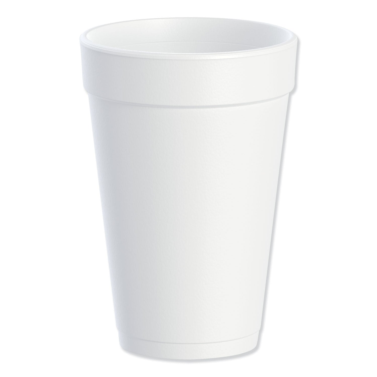 Dart® Foam Drink Cups, 16 Oz, White, 25/bag, 40 Bags/carton
