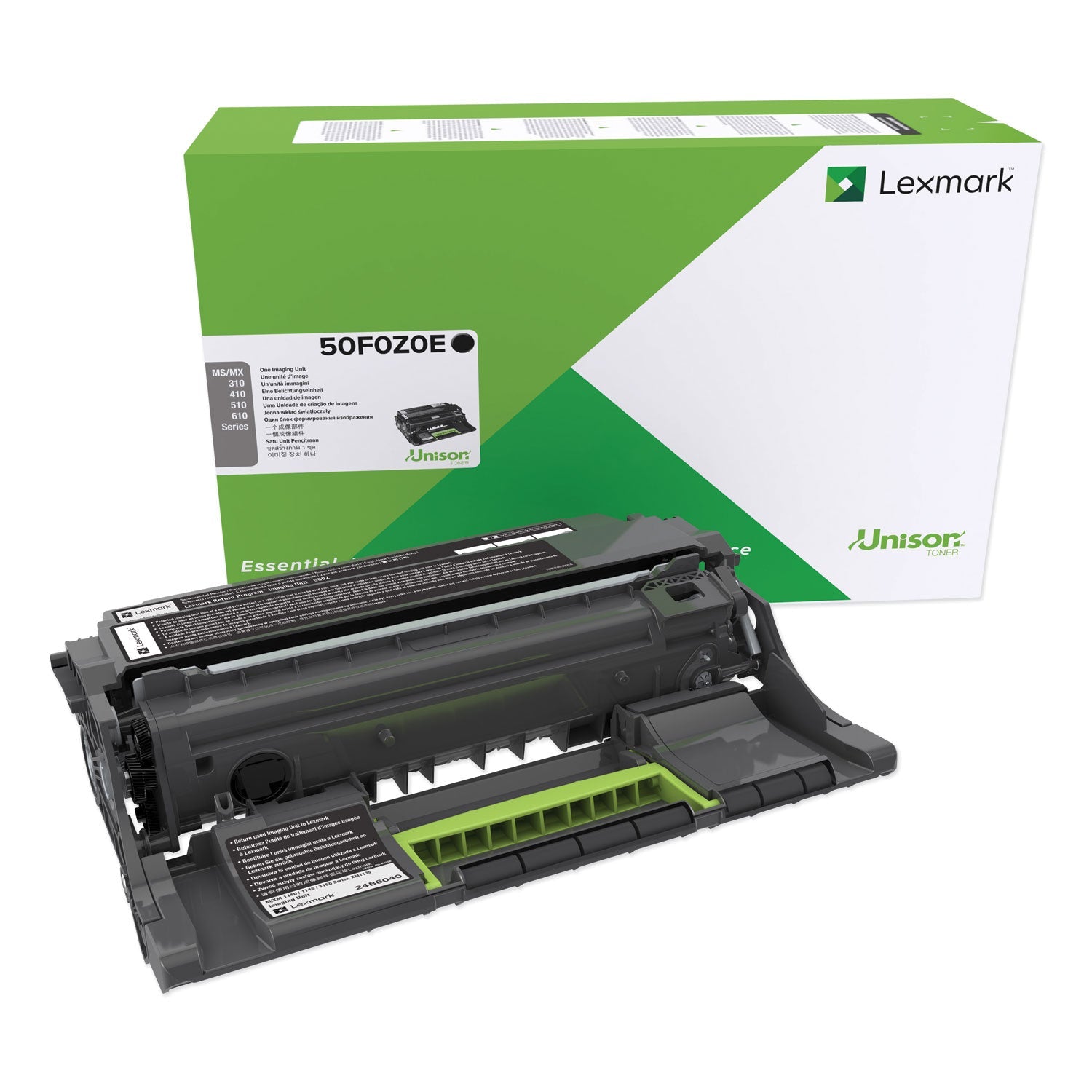 Lexmark™ 50F0Z0E Imaging Unit, 60,000 Page-Yield, Black - Bloom Skins
