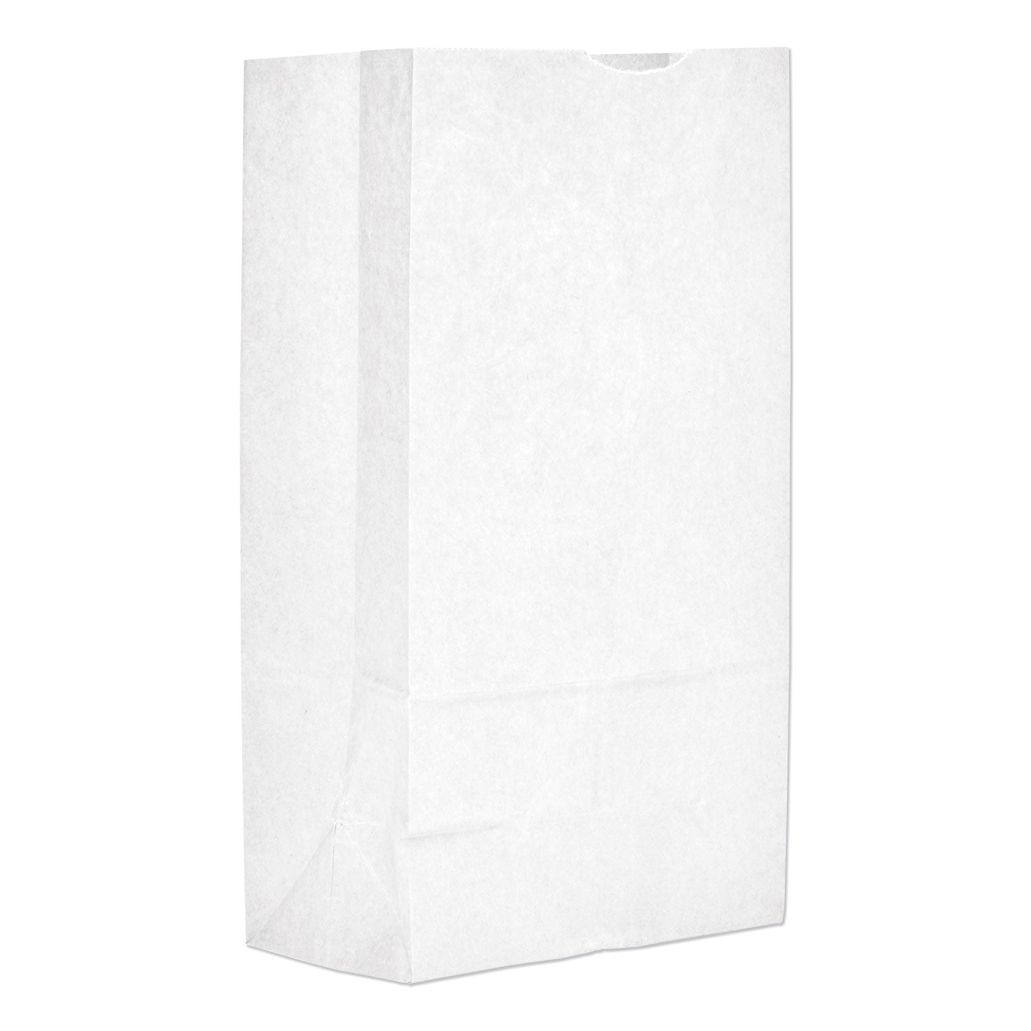 Ross & Wallace Paper Products Grocery Paper Bags, #12 Size, 7" x 4.38" x 13.75", White, 500/Bundle