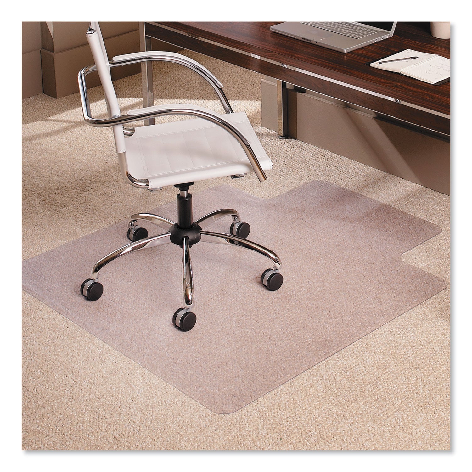 EverLife Moderate Use Chair Mat | Low Pile Lip