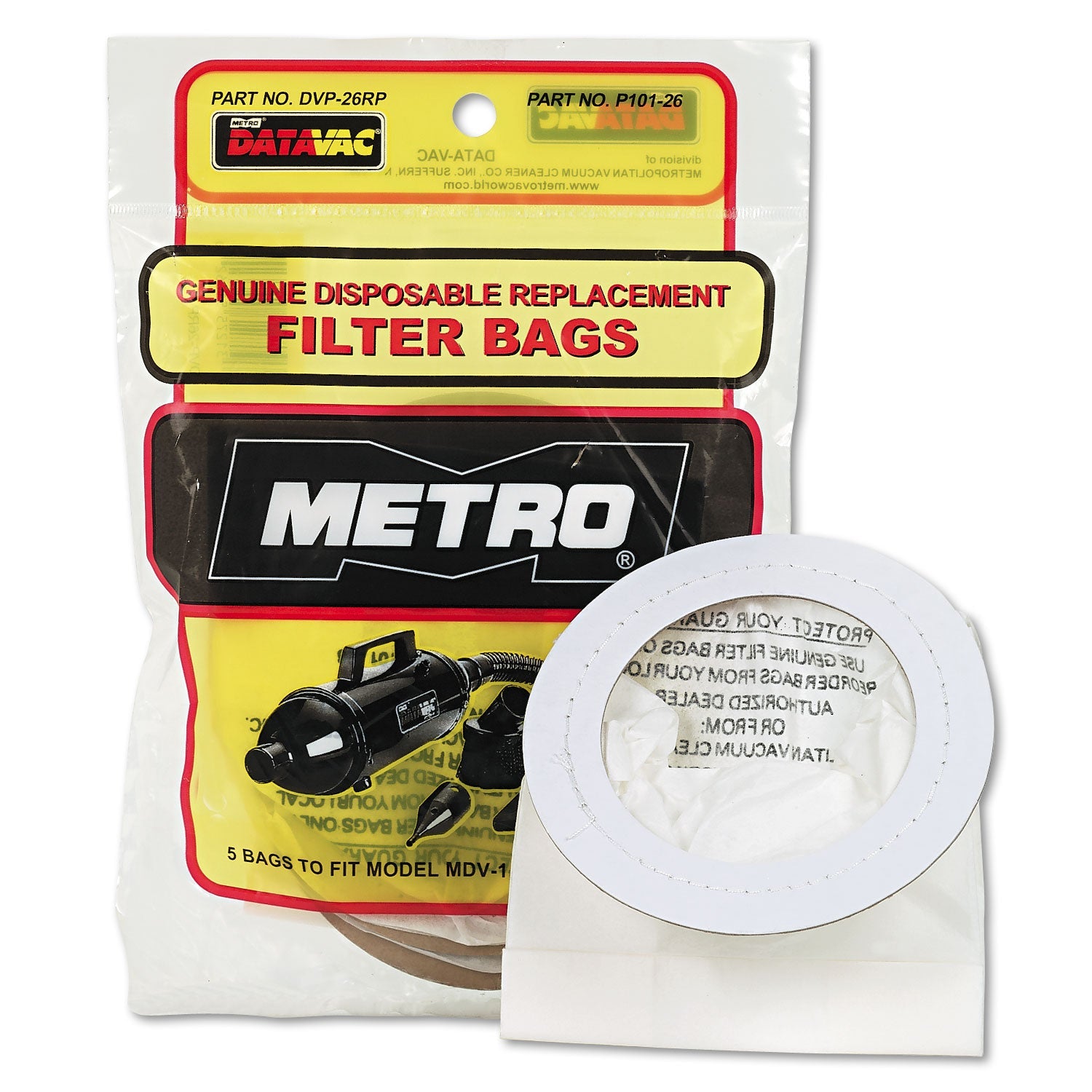 Replacement Vacuum Bags | For DataVac®, 5/Pack