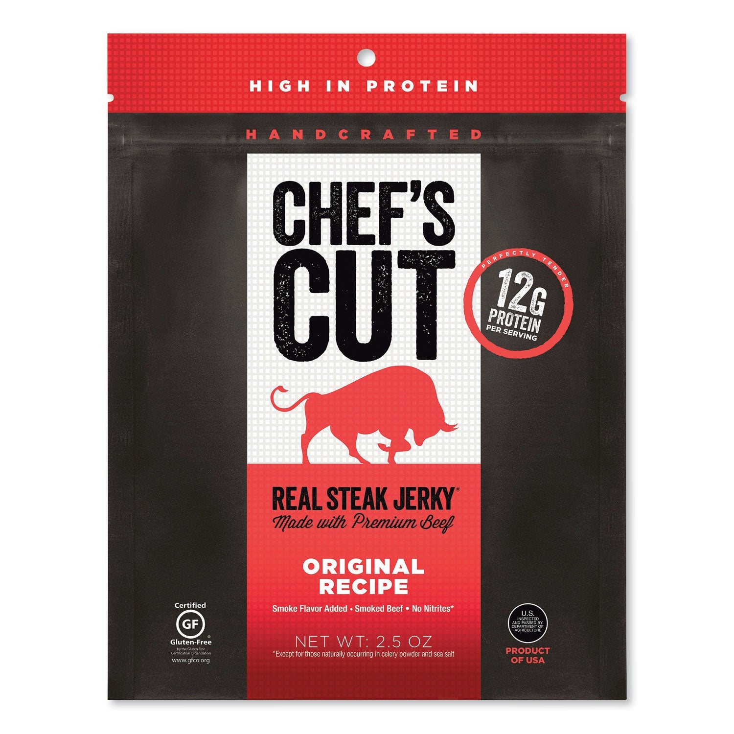 Real Steak Jerky | Original Recipe | 2.5 Oz Bag