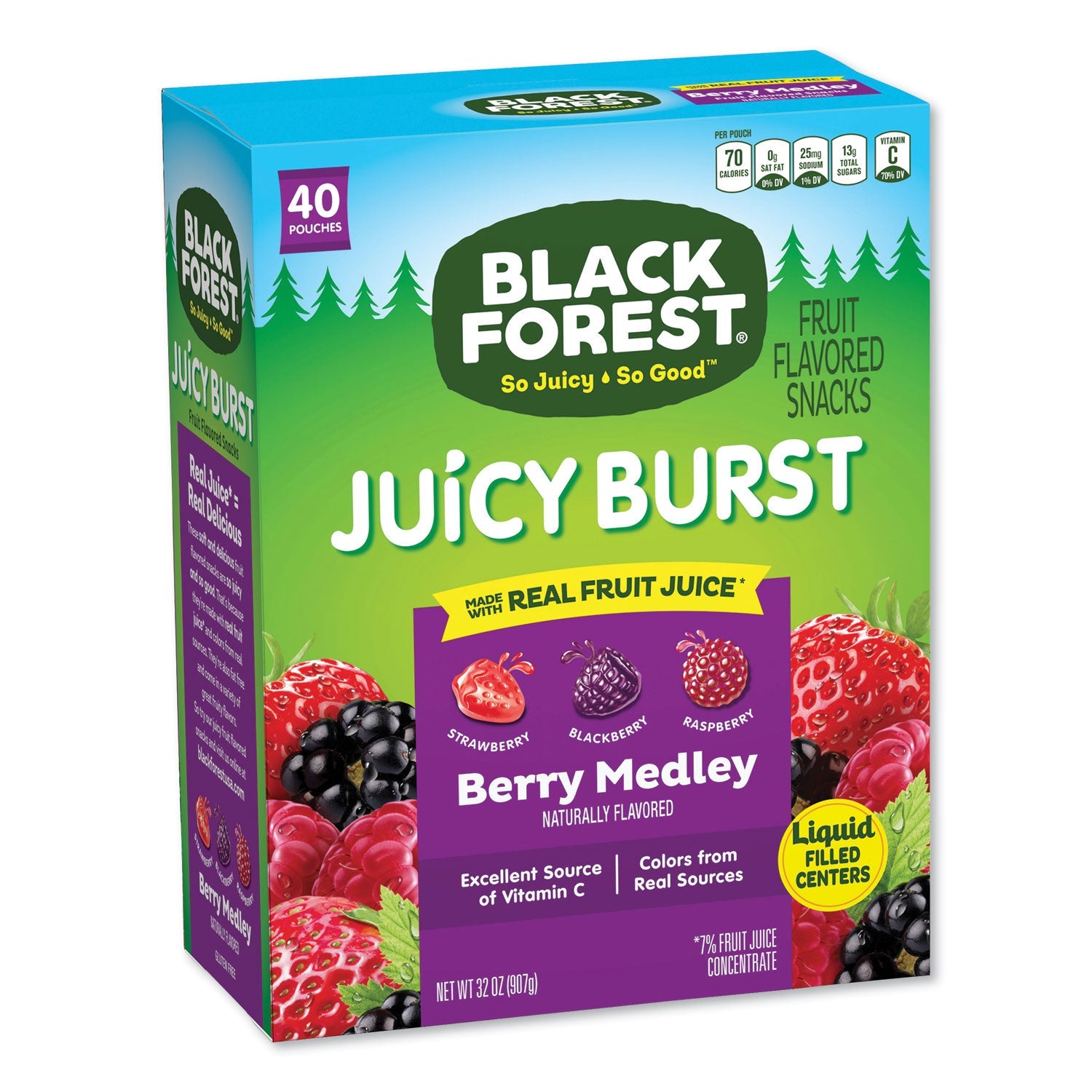 Juicy Burst Fruit Flavored Snack | Berry | 40/box