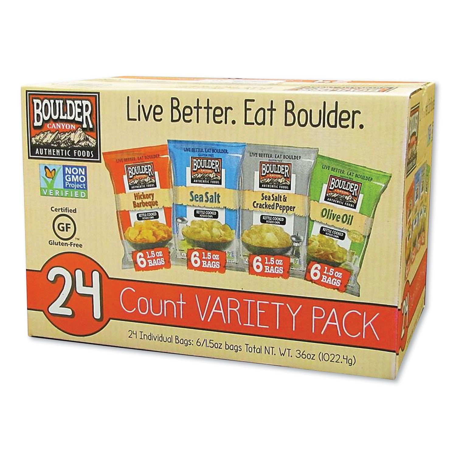 Chips Variety Pack | Kettle Cooked | 24/Carton