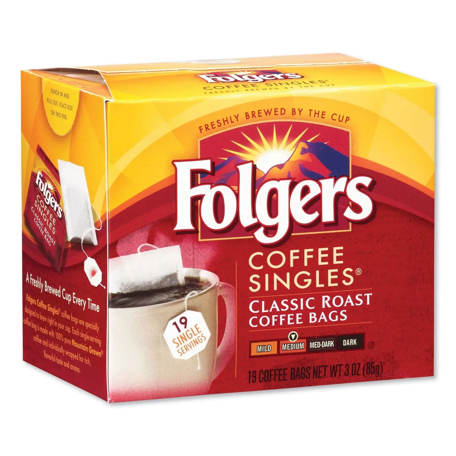 Folgers® Coffee Filter Packs, Classic Roast, 0.16 Oz, 19/pack