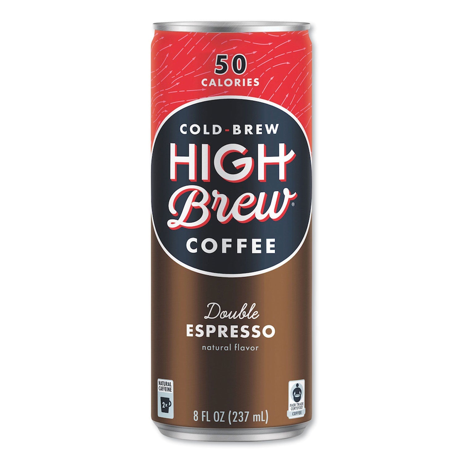 HIGH Brew® Coffee Cold Brew Coffee + Protein, Double Expresso, 8 Oz Can, 12/pack