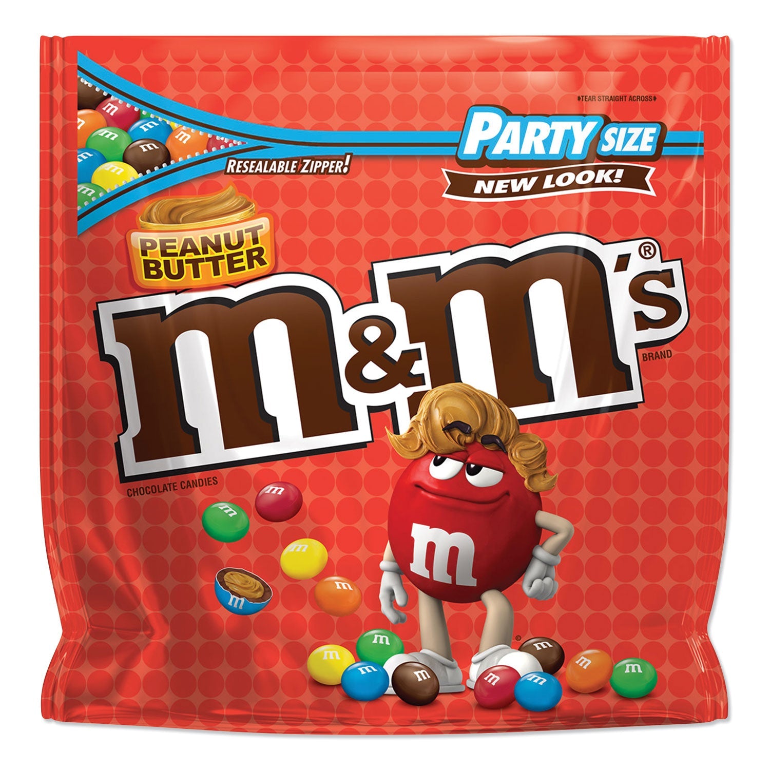 M & M's® Chocolate Candies, Peanut Butter, 38 Oz Resealable Bag