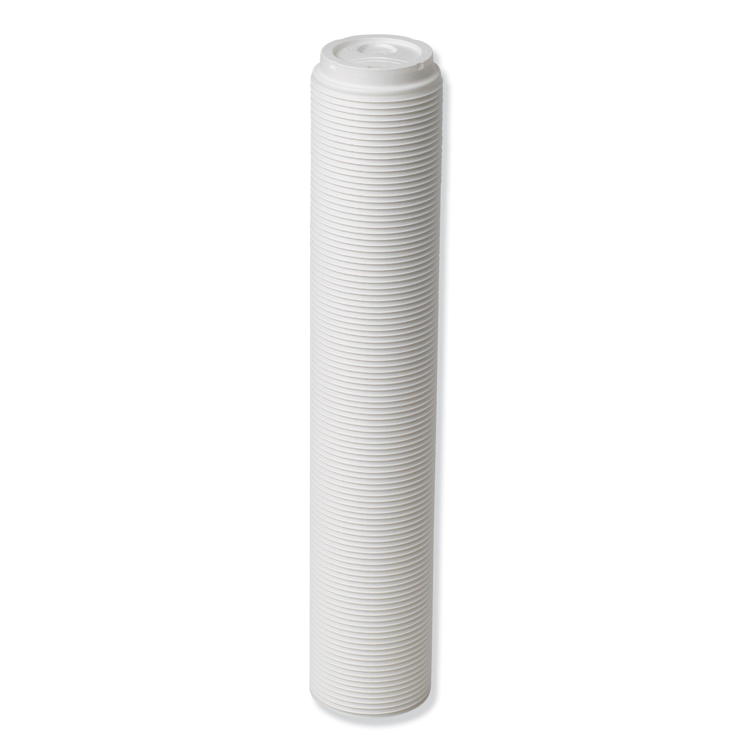 Dixie® Dome Hot Drink Lids, Fits 8 oz Hot Cups, Plastic, White, 100/Sleeve, 10 Sleeves/Carton