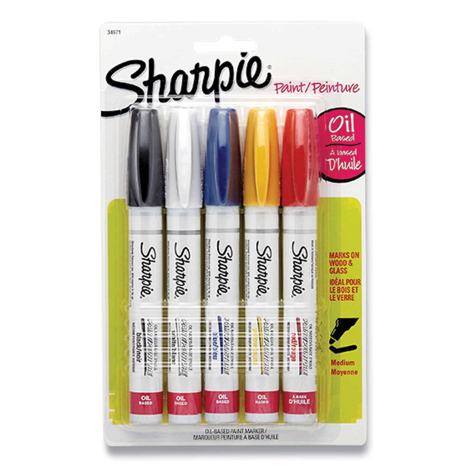 Sharpie Permanent Paint Marker | Assorted 5/Pack
