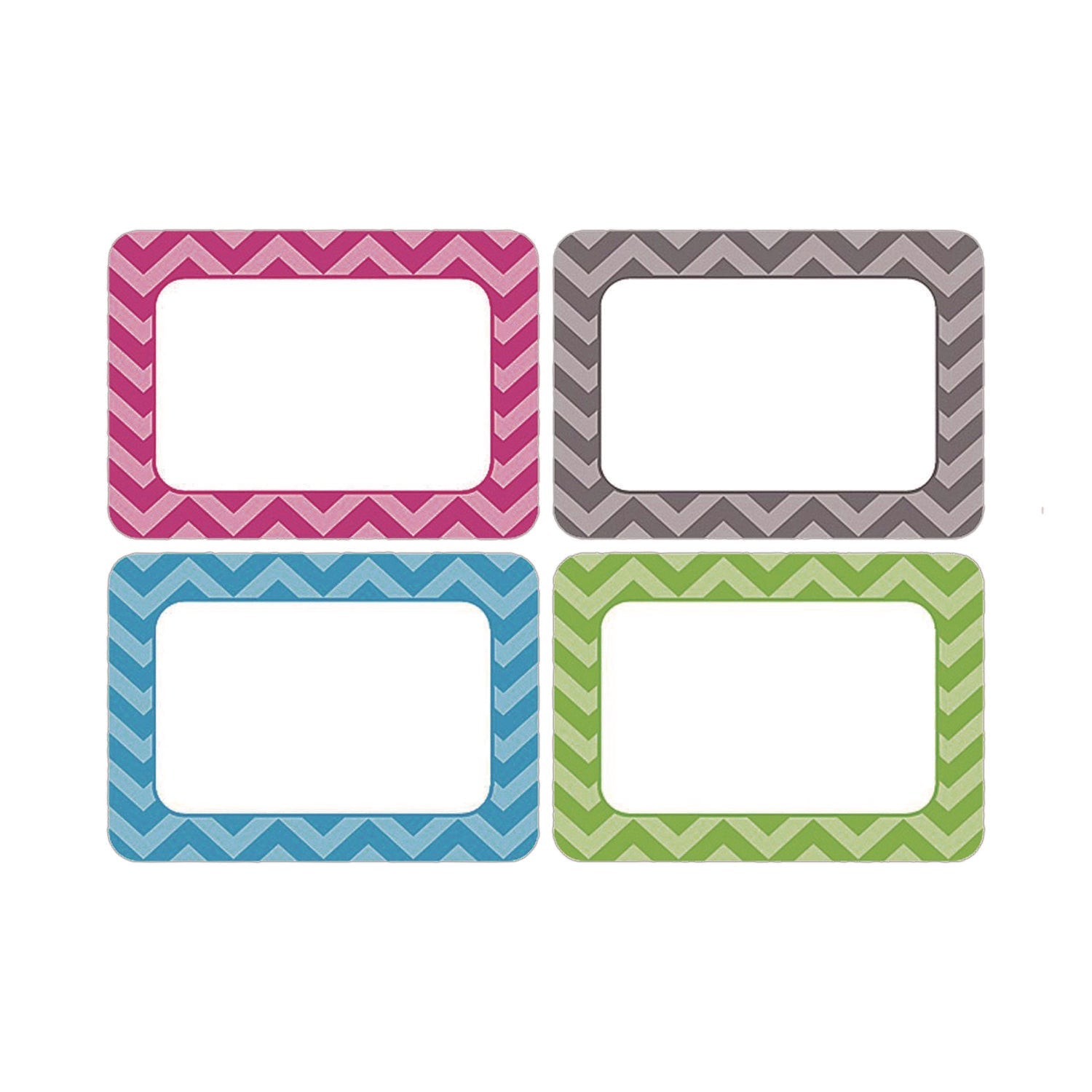 Self-Adhesive Name Tags | Chevron, 36/Pack