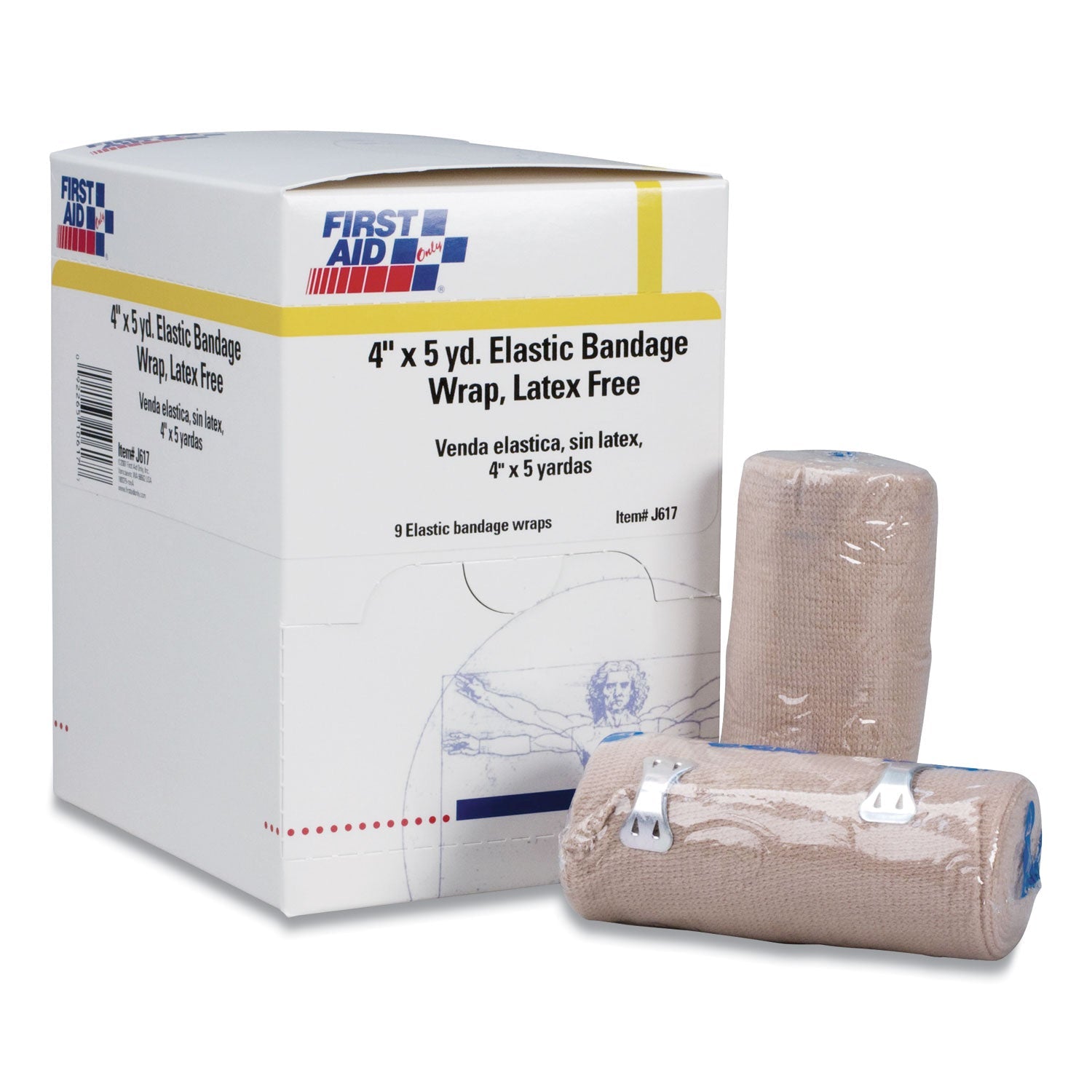 Reusable Elastic Bandage Wrap | 4"x15' 9-Box