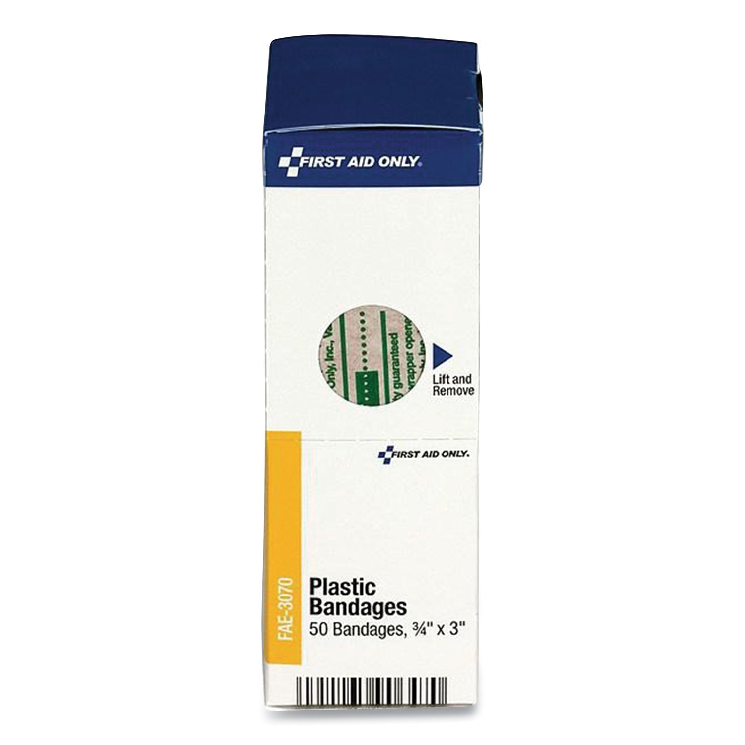 Adhesive Plastic Bandages | 0.75x3 50-Count Box