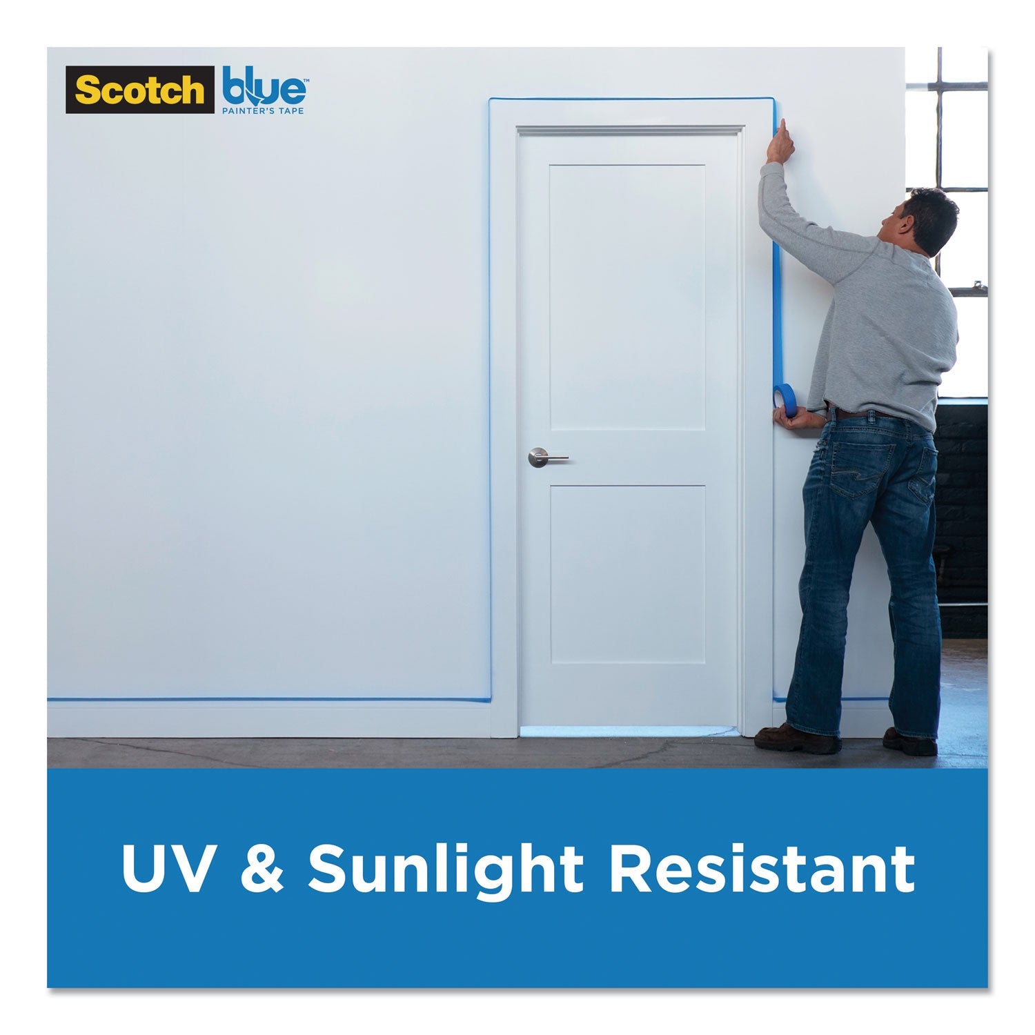 ScotchBlue™ Original Multi-Surface Painter's Tape, 3" Core, 0.94" X 60 Yds, Blue, 6/pack