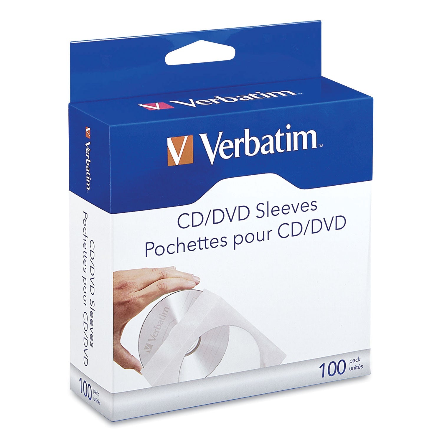 CD/DVD Sleeves | Clear/White | 100/Box