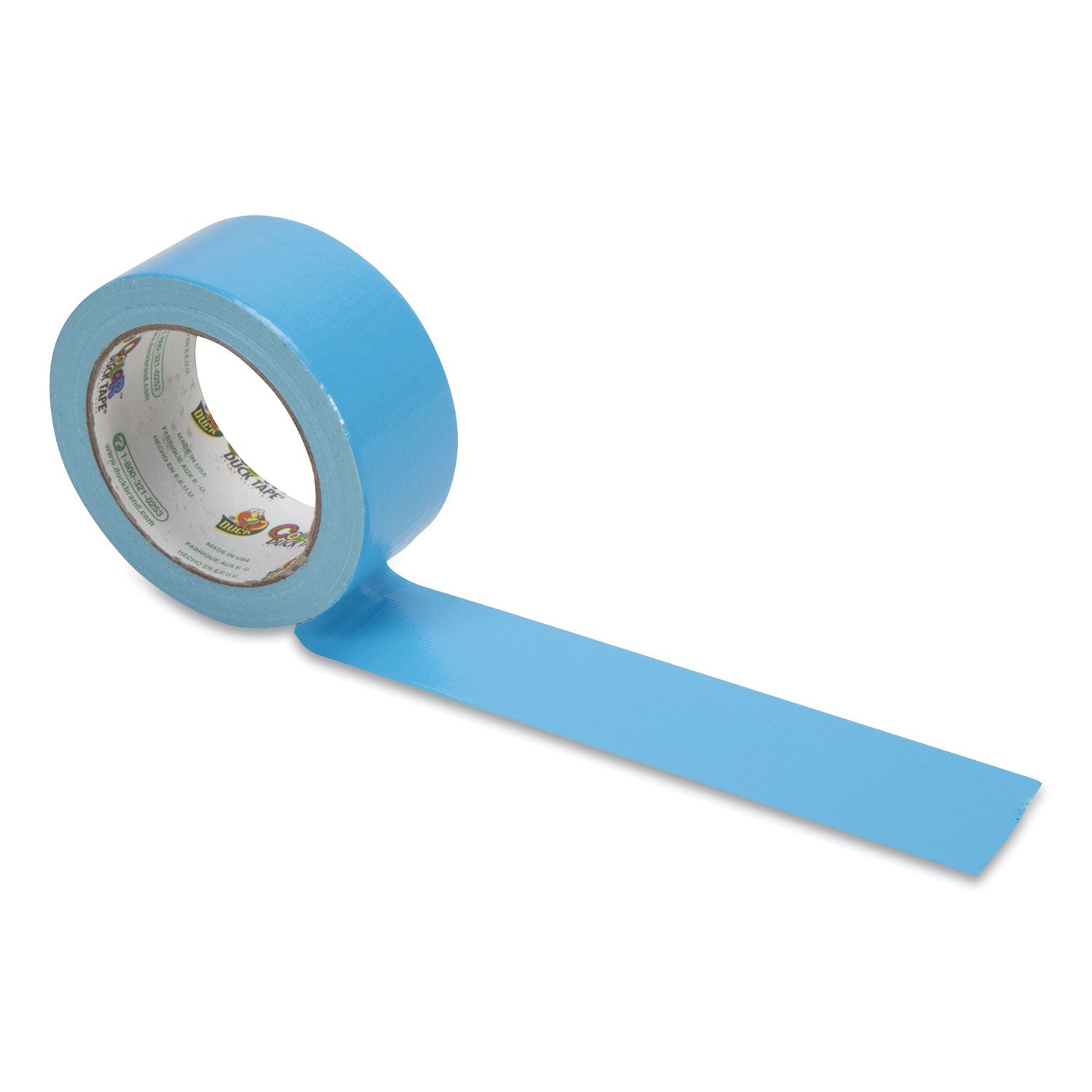 Duck® Colored Duct Tape, 3" Core, 1.88" X 20 Yds, Electric Blue