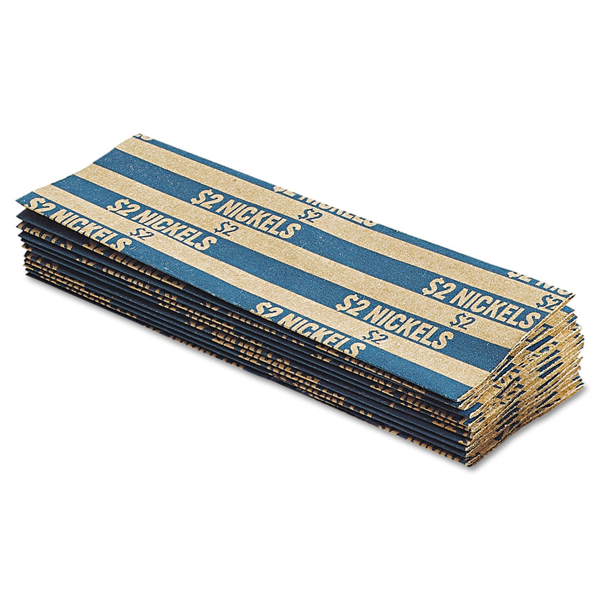 Pap-R Products Flat Coin Wrappers, Nickels, $2, 1000 Wrappers/box