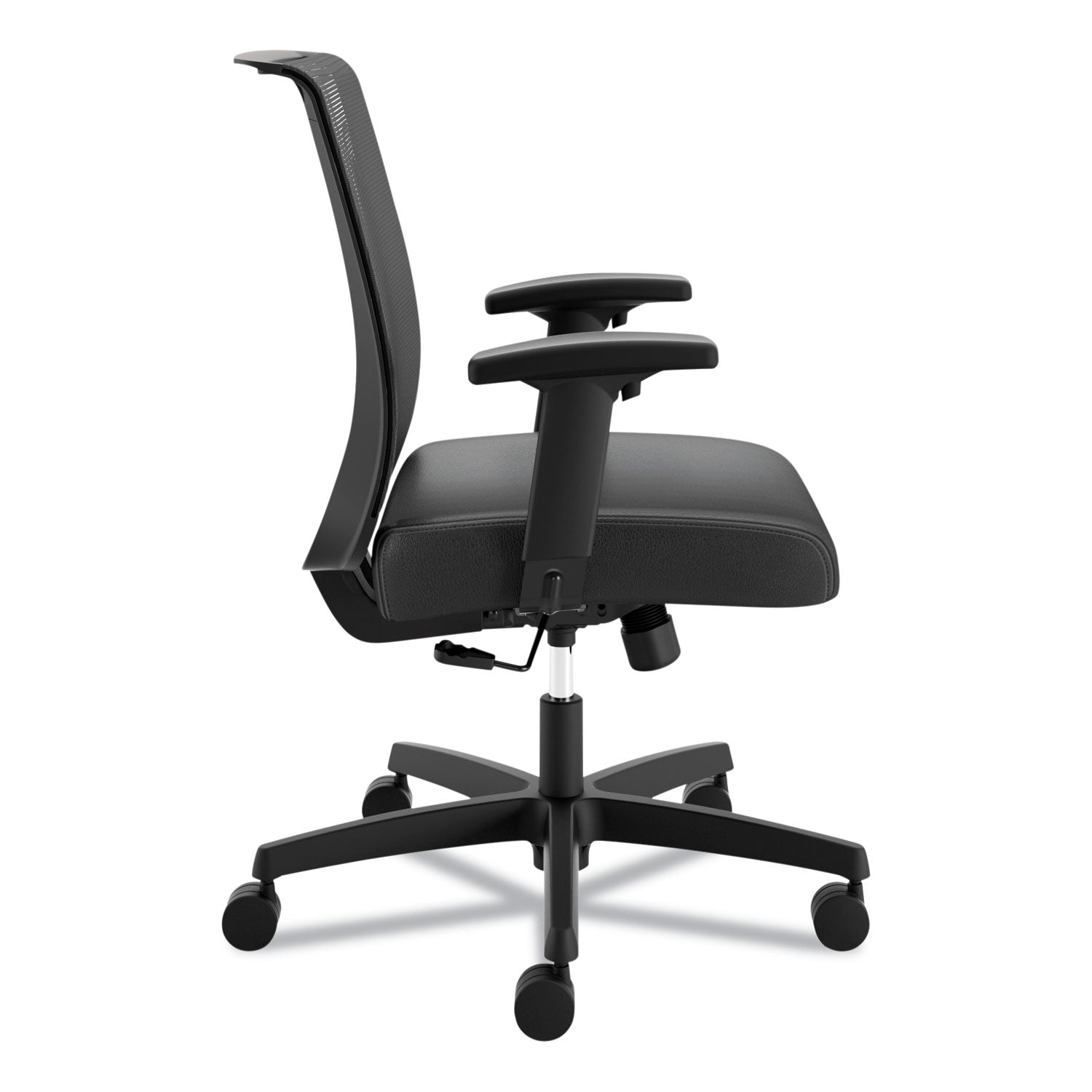 HON® Convergence Mid-Back Task Chair, Swivel-Tilt, Supports Up To 275 Lb, 15.75" To 20.13" Seat Height, Black